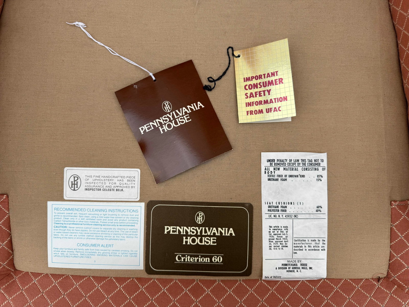 1980s Pennsylvania House Criterion 60 Wingback Chairs - A Pair - 11