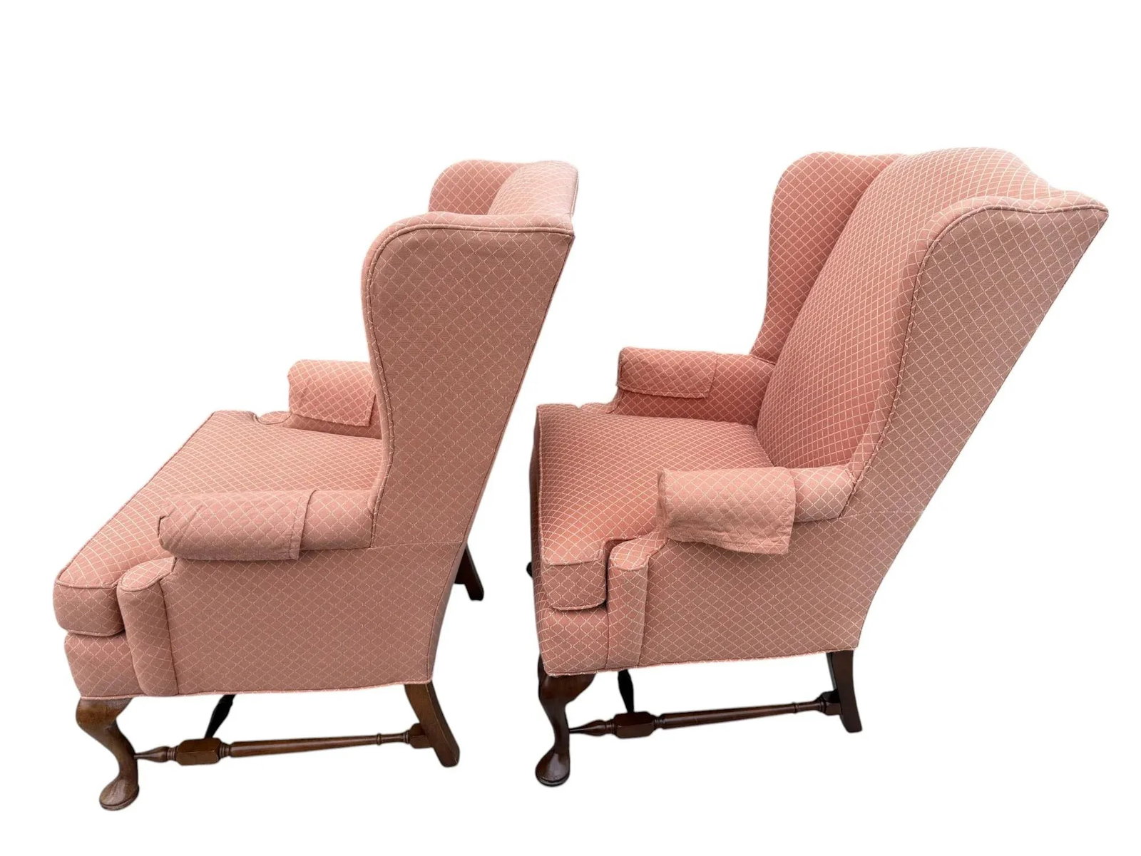 1980s Pennsylvania House Criterion 60 Wingback Chairs - A Pair - 3