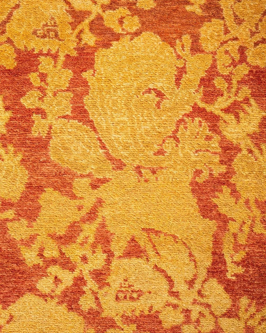 Mogul Hand-Knotted Area Rug - Pink, 4' 1" x 6' 1" - 3