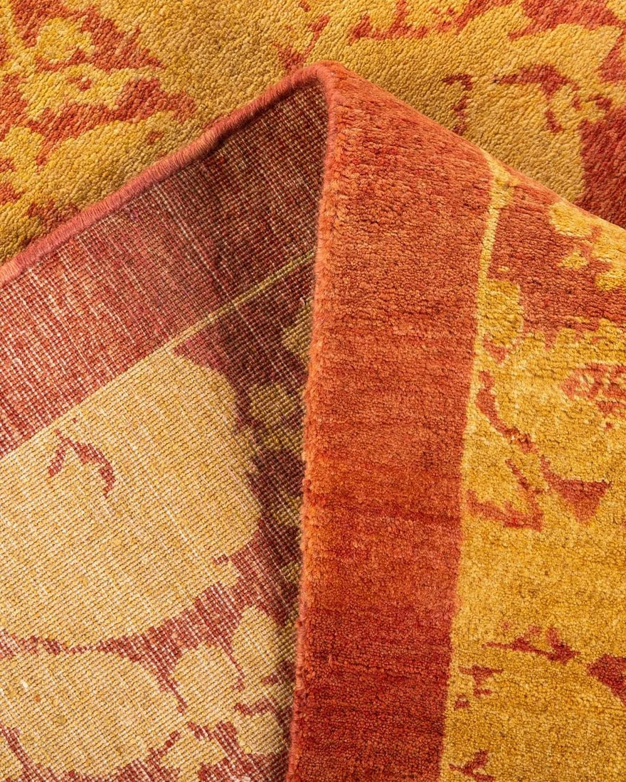 Mogul Hand-Knotted Area Rug - Pink, 4' 1" x 6' 1" - 6