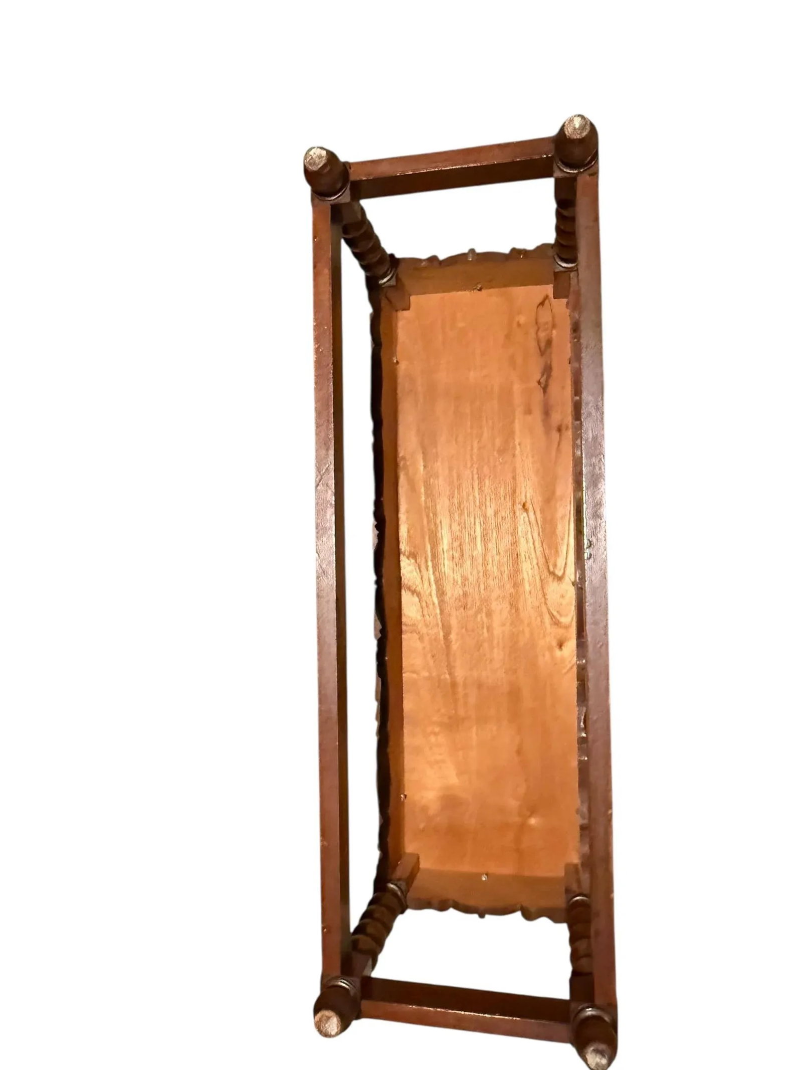 1940s Vintage Spanish Baroque Carved Wood Bench - 2