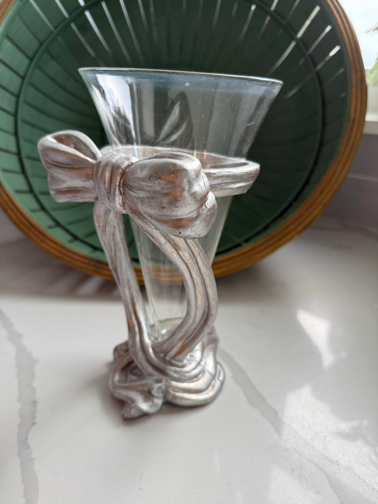 Coveted Silver Bow Vase - 3