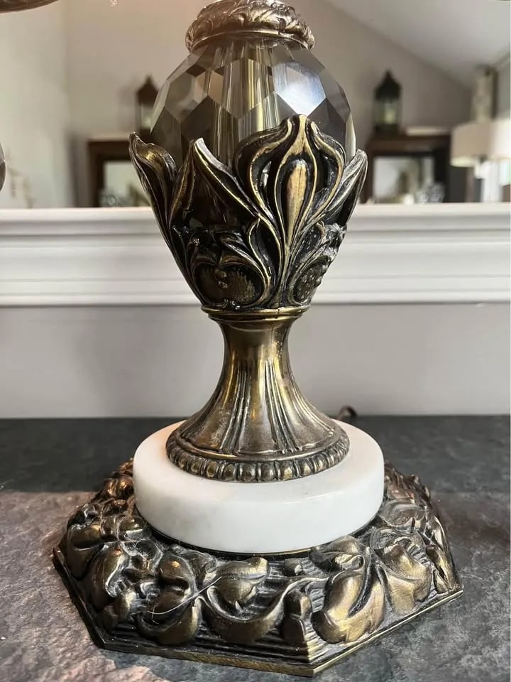 Vintage Italian Hollywood Regency Girandole Table Lamp - 3