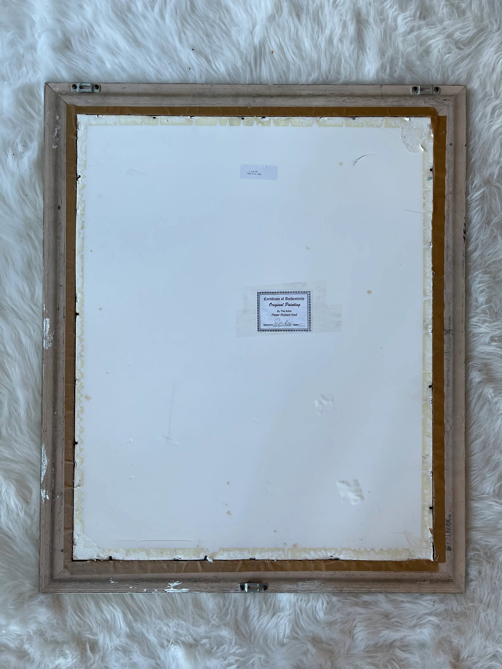 1974 Abstract Expressionist Portrait Acrylic Painting by Peter Keil, Framed - 4