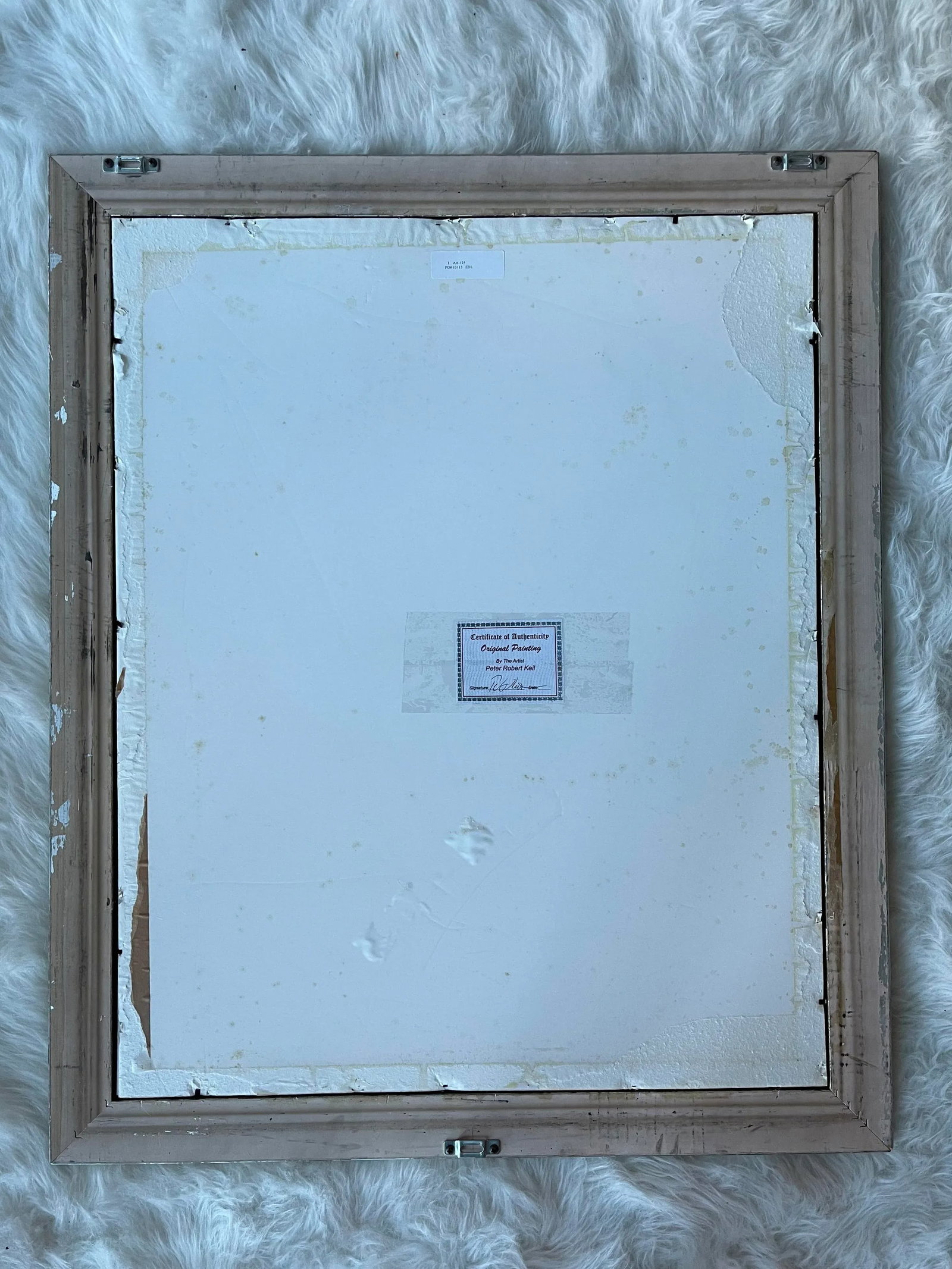 Mid 20th Century Abstract Expressionist Portrait Acrylic Painting by Peter Keil, Framed - 4