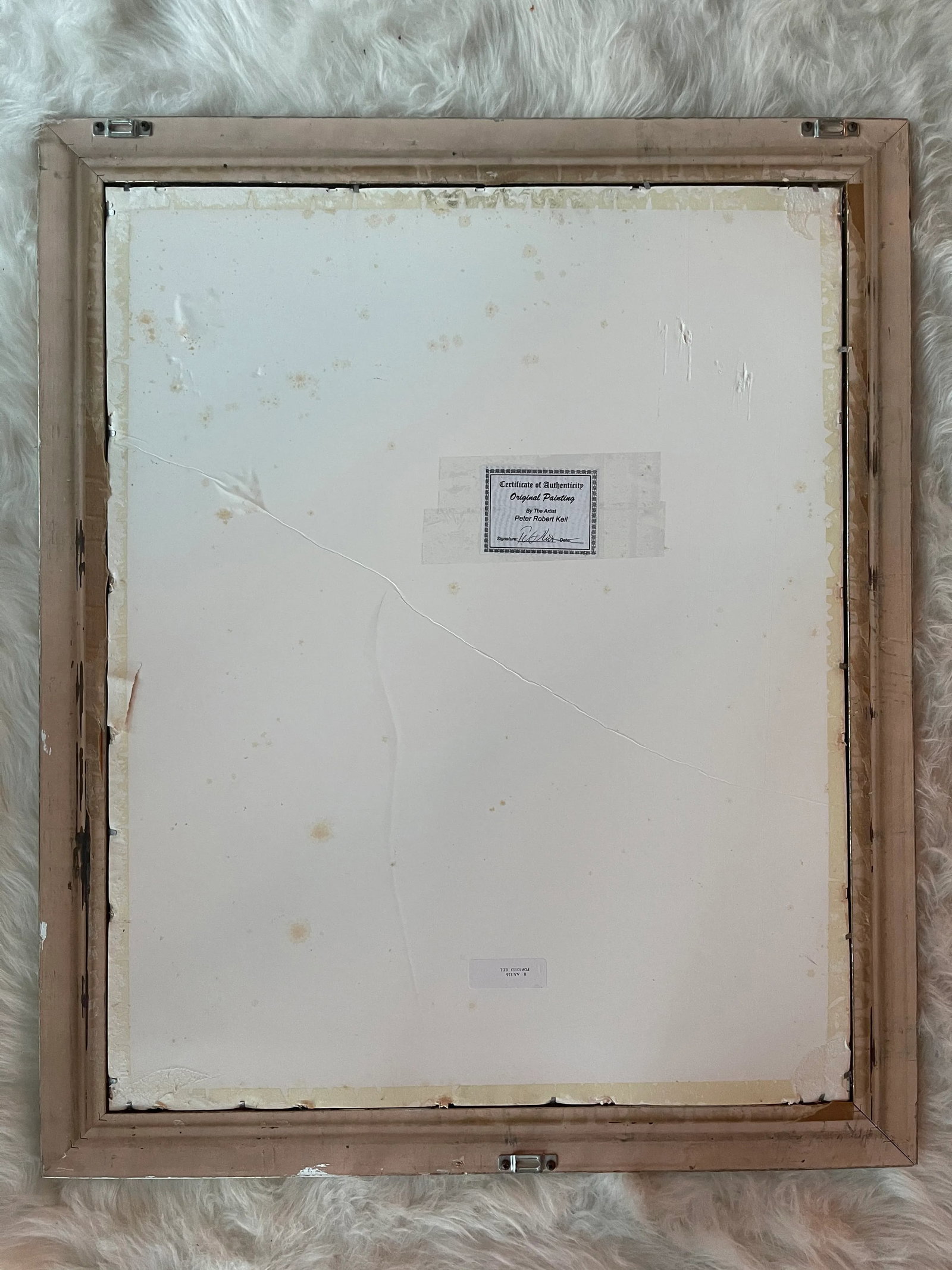 Mid 20th Century Abstract Expressionist Figurative Mixed-Media Painting by Peter Keil, Framed - 3