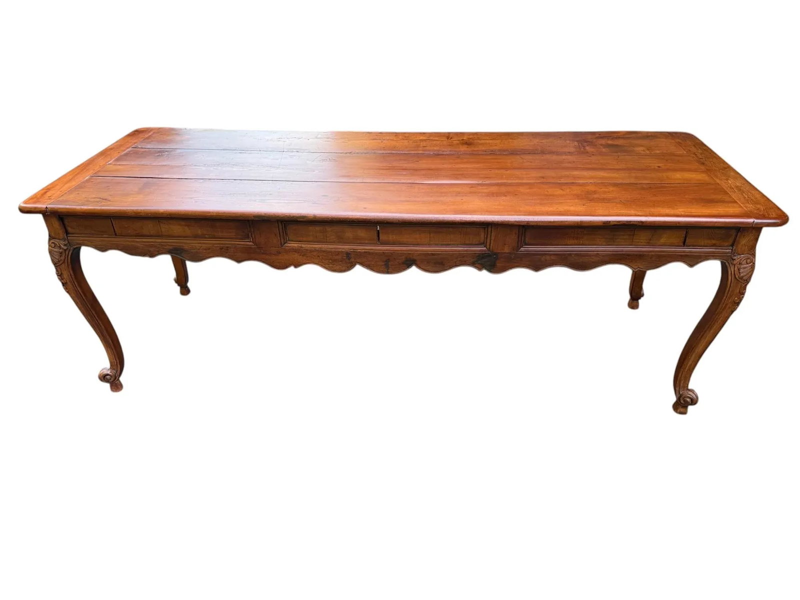 Walter E. Smithe Restored Early 19th Century Louis XV French Dining Console Table With Drawers - 2