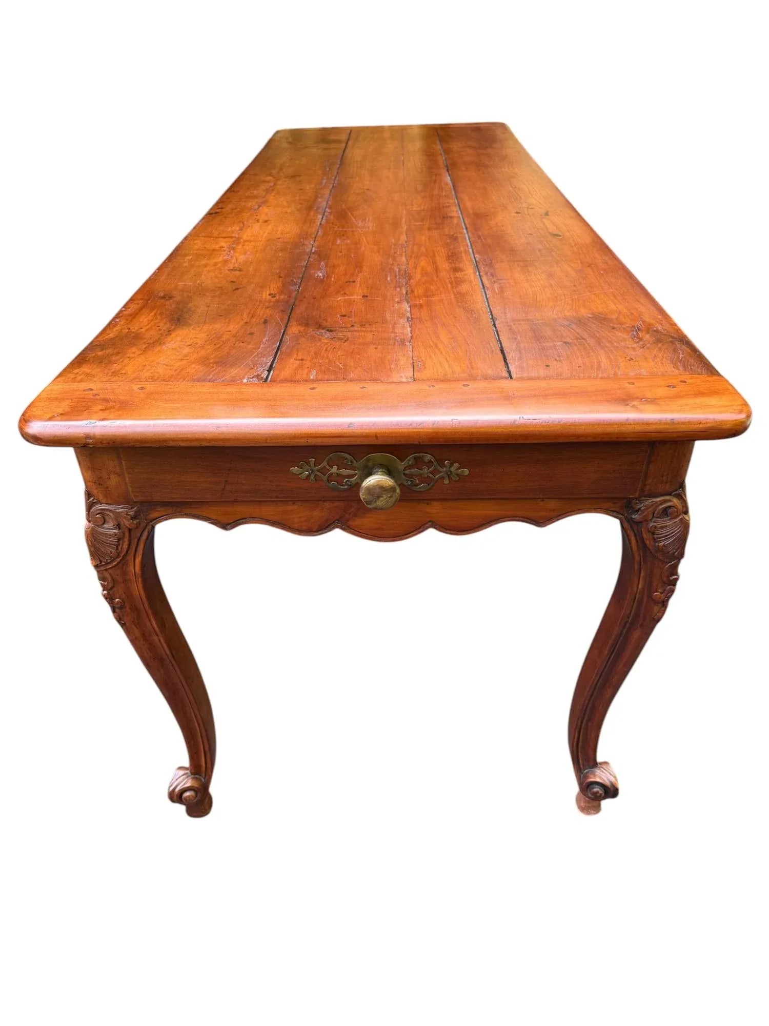 Walter E. Smithe Restored Early 19th Century Louis XV French Dining Console Table With Drawers - 3