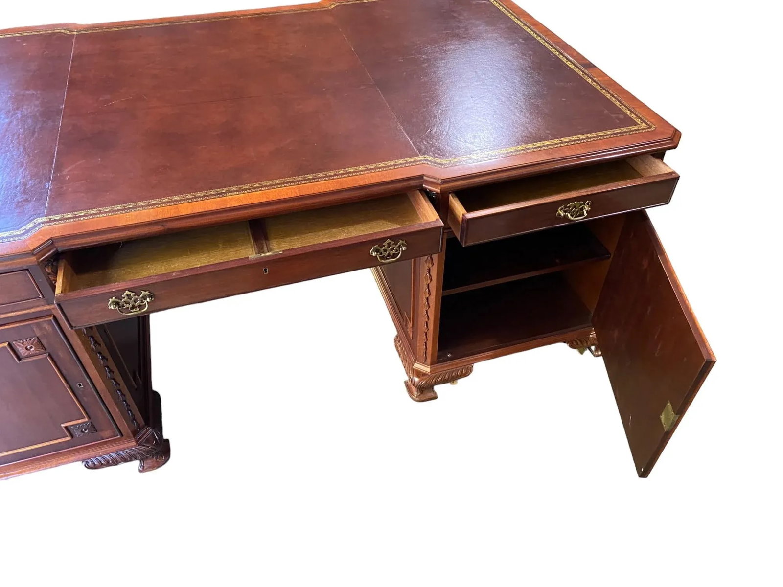 George III Style Partner Desk - 2