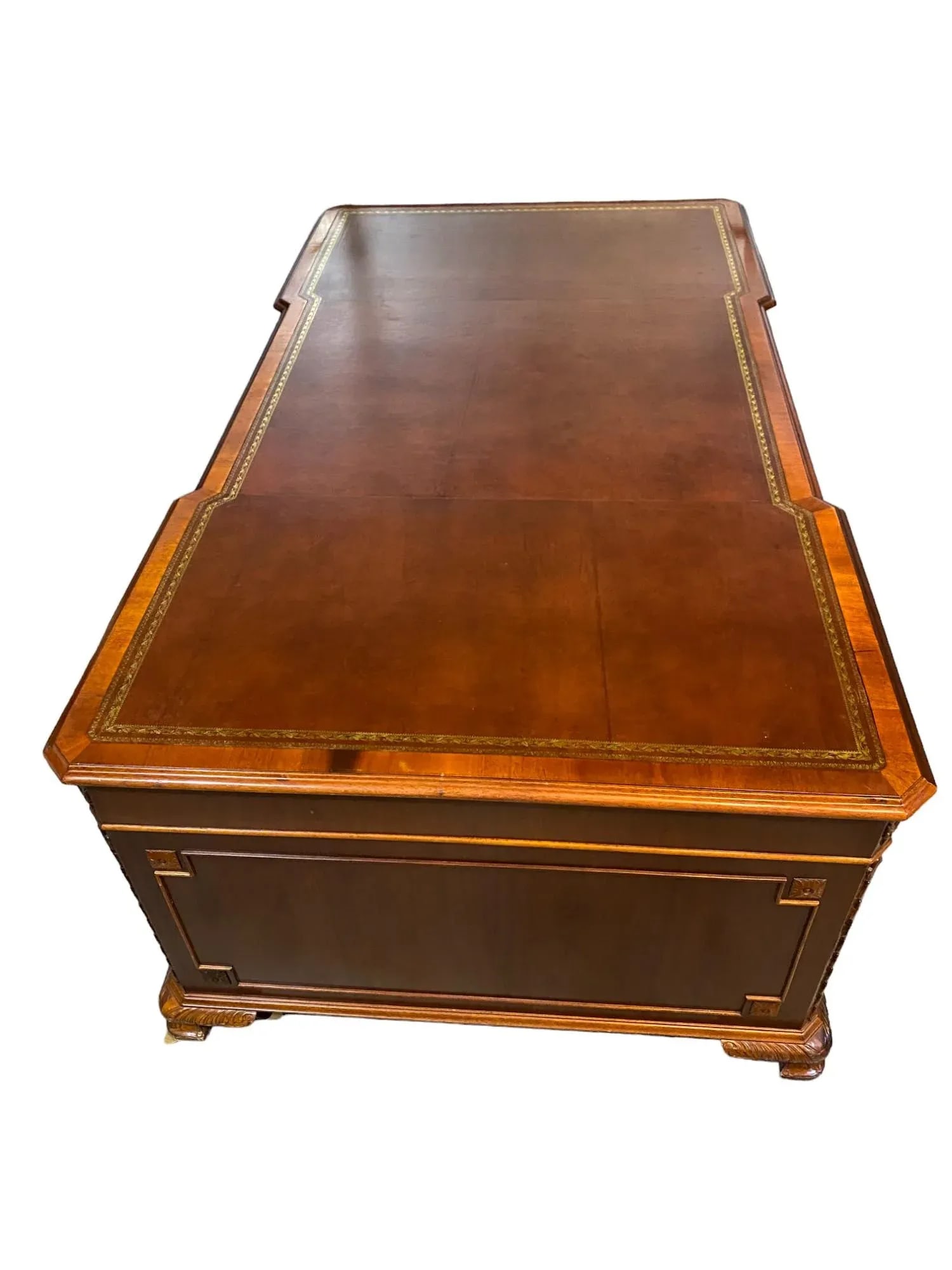 George III Style Partner Desk - 4