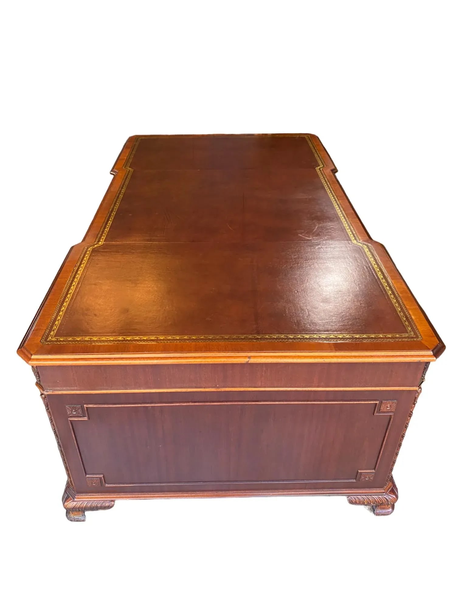 George III Style Partner Desk - 6