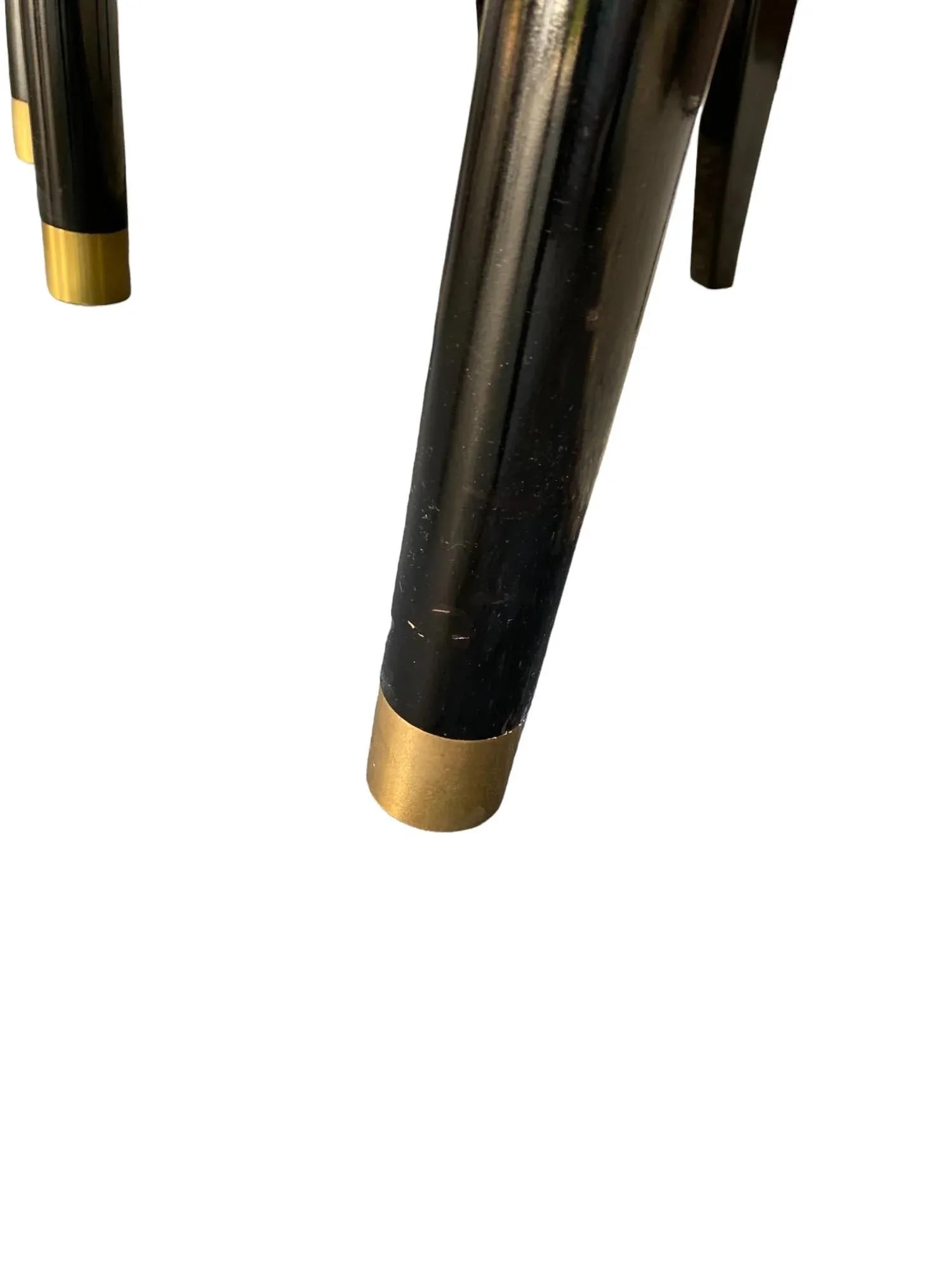 Late 20th Century Henredon Black Lacquered Dining Chairs - Scene III Collection - Set of 10 - 7