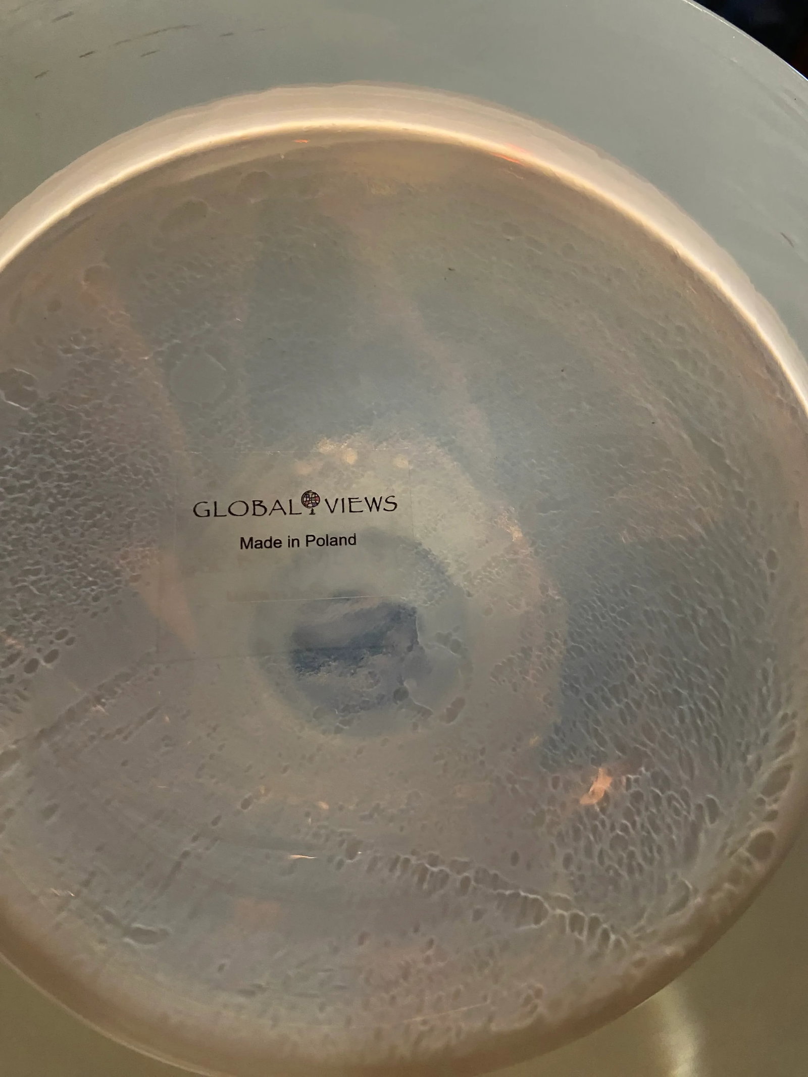 1990s Global Views Handcrafted White Art Glass Vase - 4