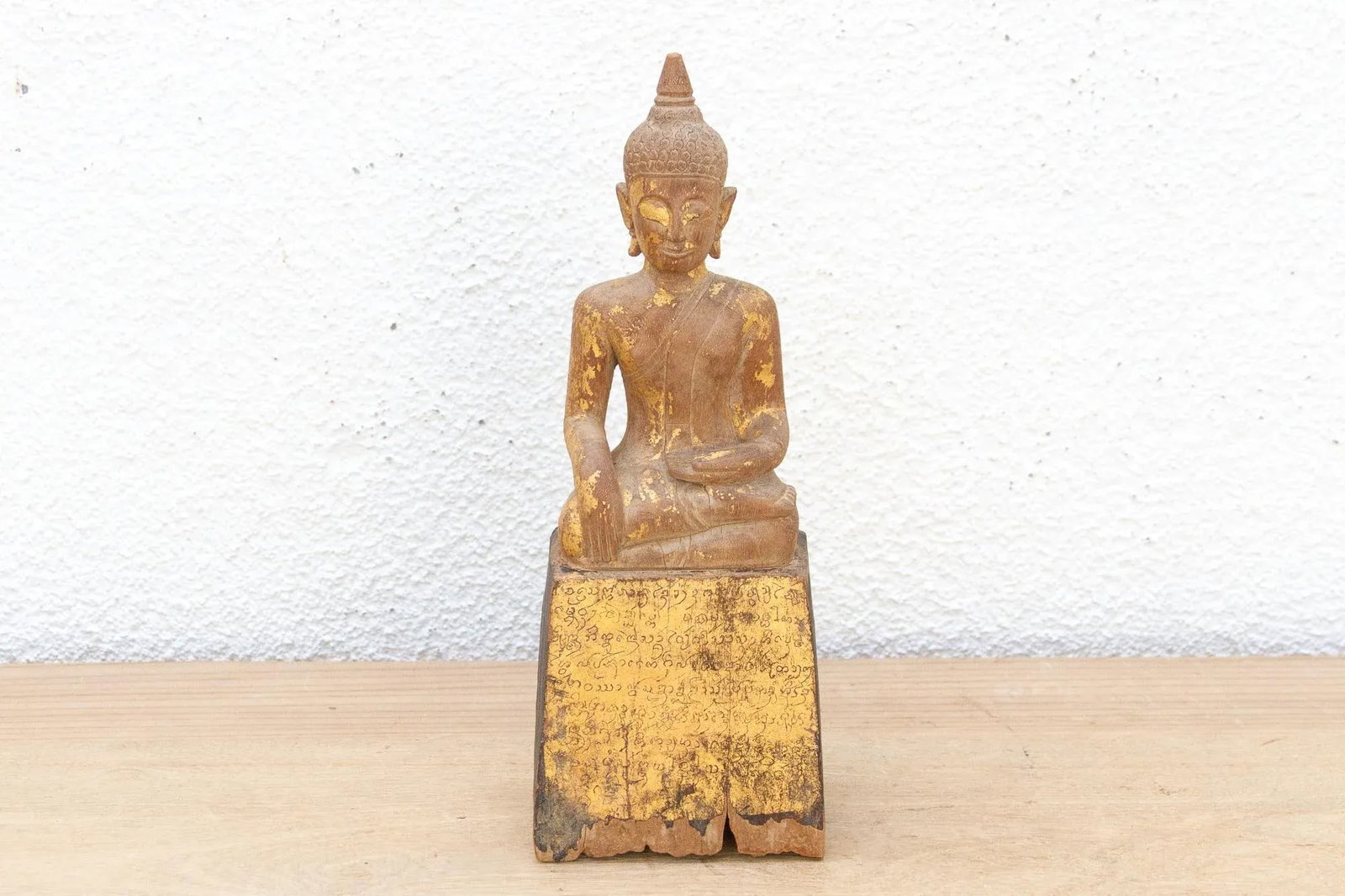 Burmese Blessing, Antique Gilded Buddha - 3