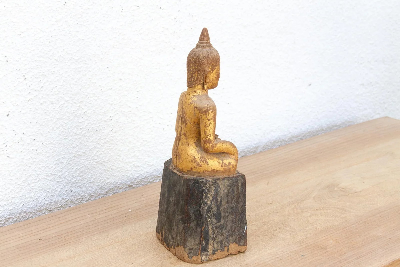 Burmese Blessing, Antique Gilded Buddha - 4