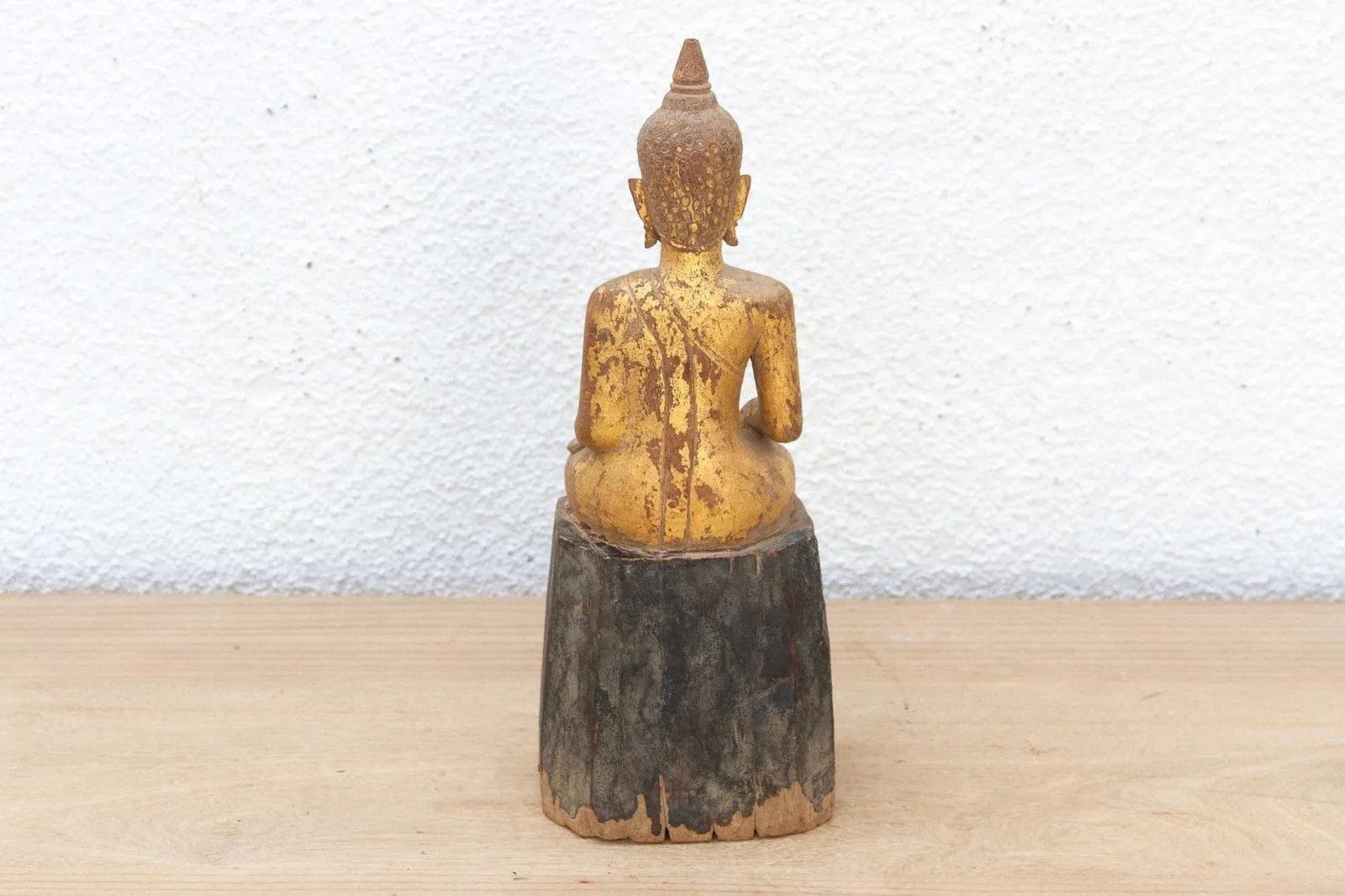 Burmese Blessing, Antique Gilded Buddha - 5