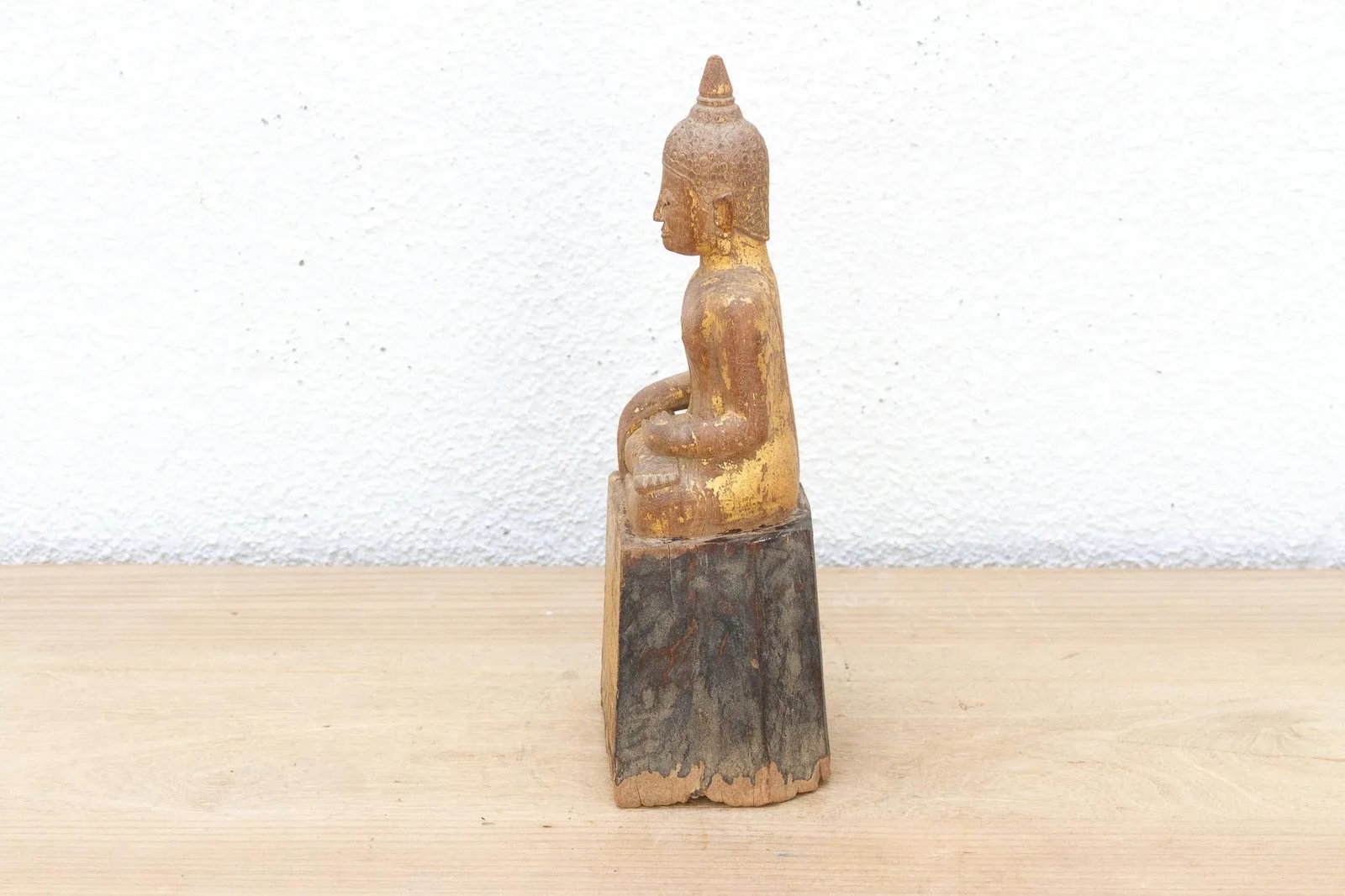 Burmese Blessing, Antique Gilded Buddha - 6