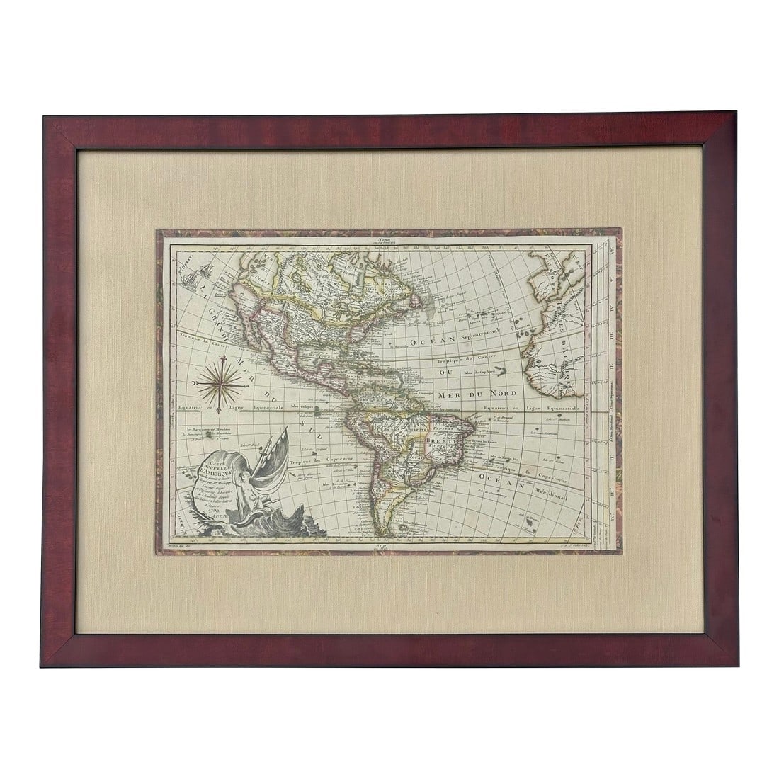 North America Map by Etienne-Andre Philippe De Pretot, 1769 (1 of 5)