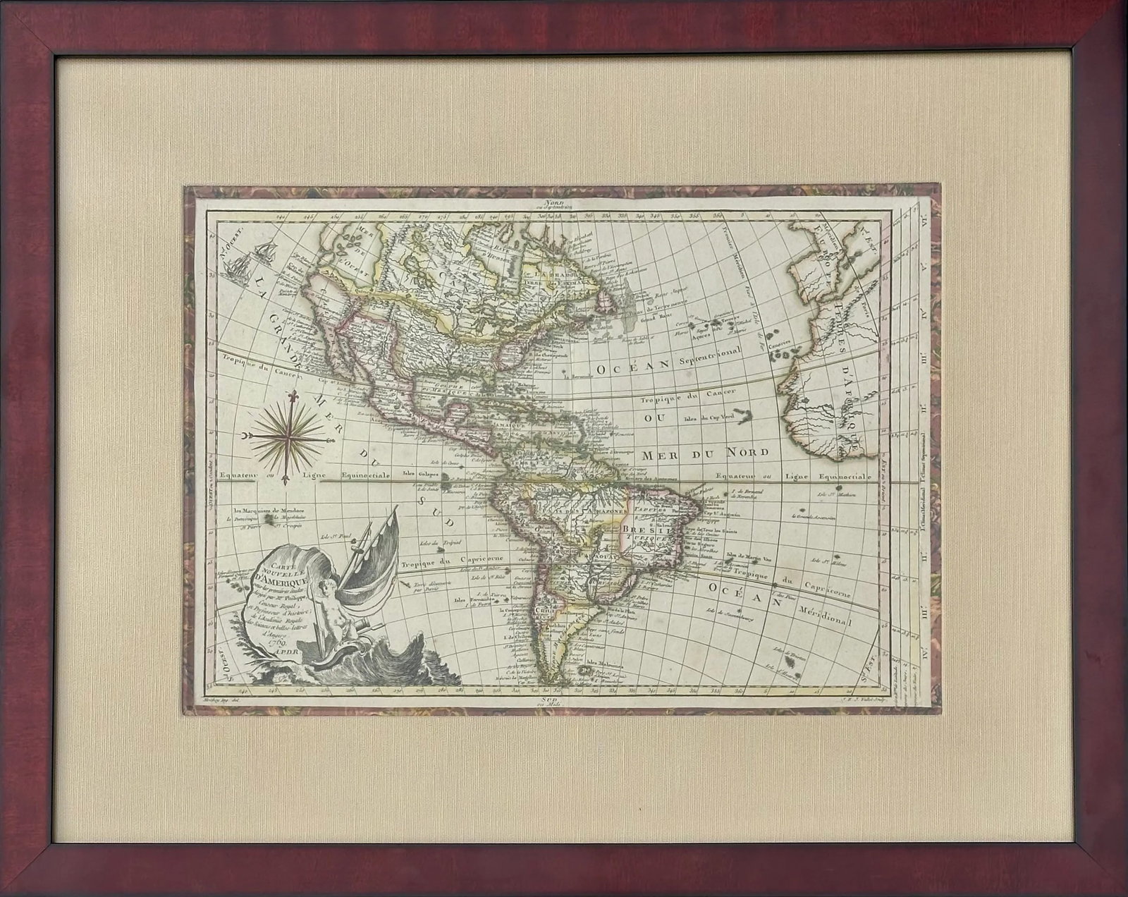 North America Map by Etienne-Andre Philippe De Pretot, 1769 - 4