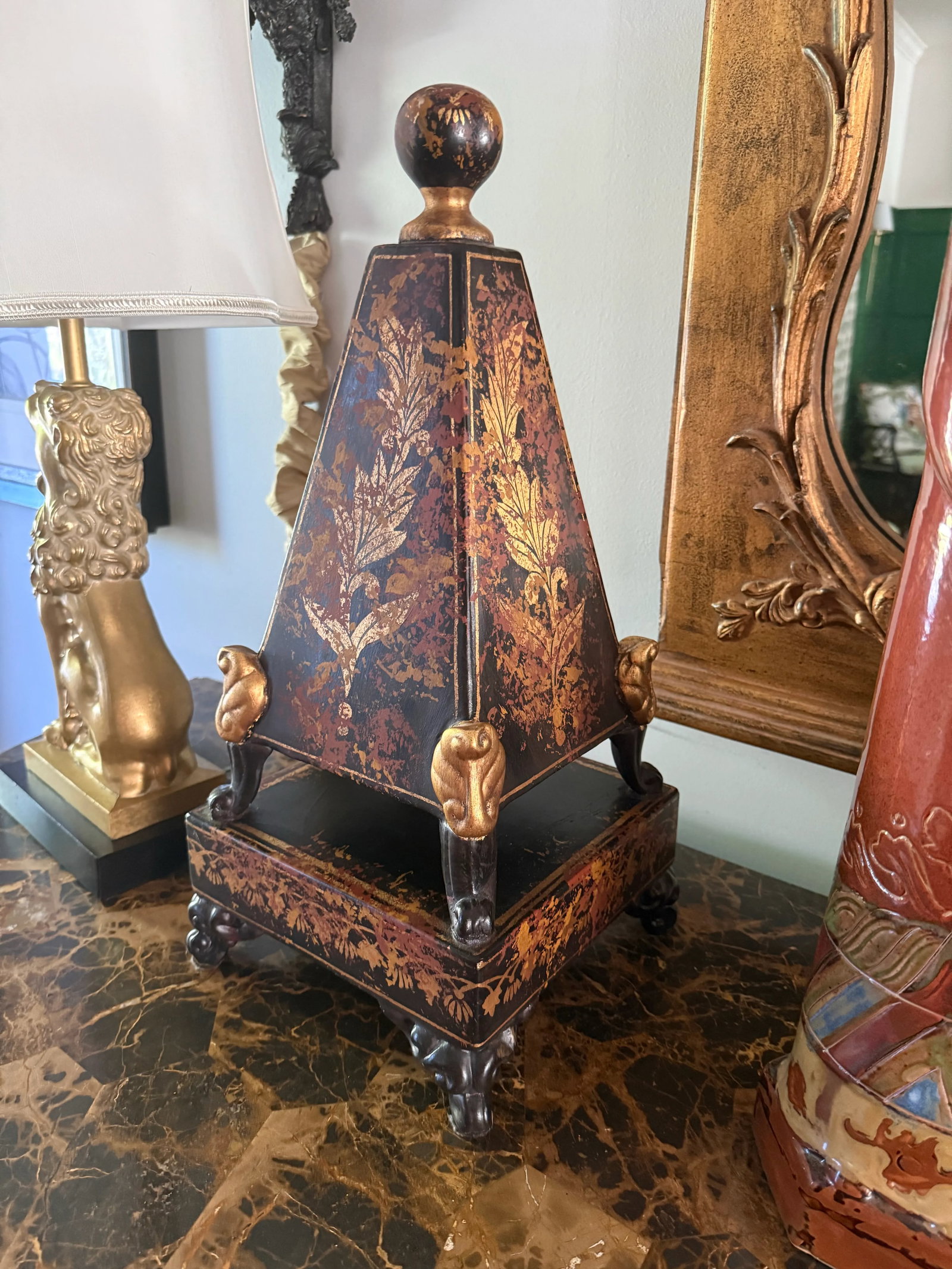 Chinoiserie Style Obelisk - 6