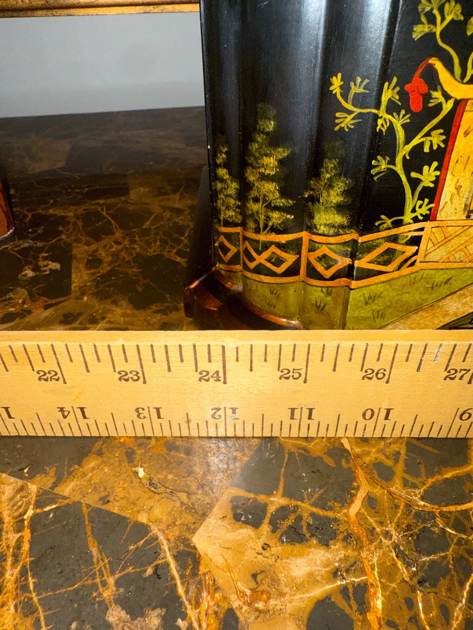 Vintage Asian Hand Painted Box - 11