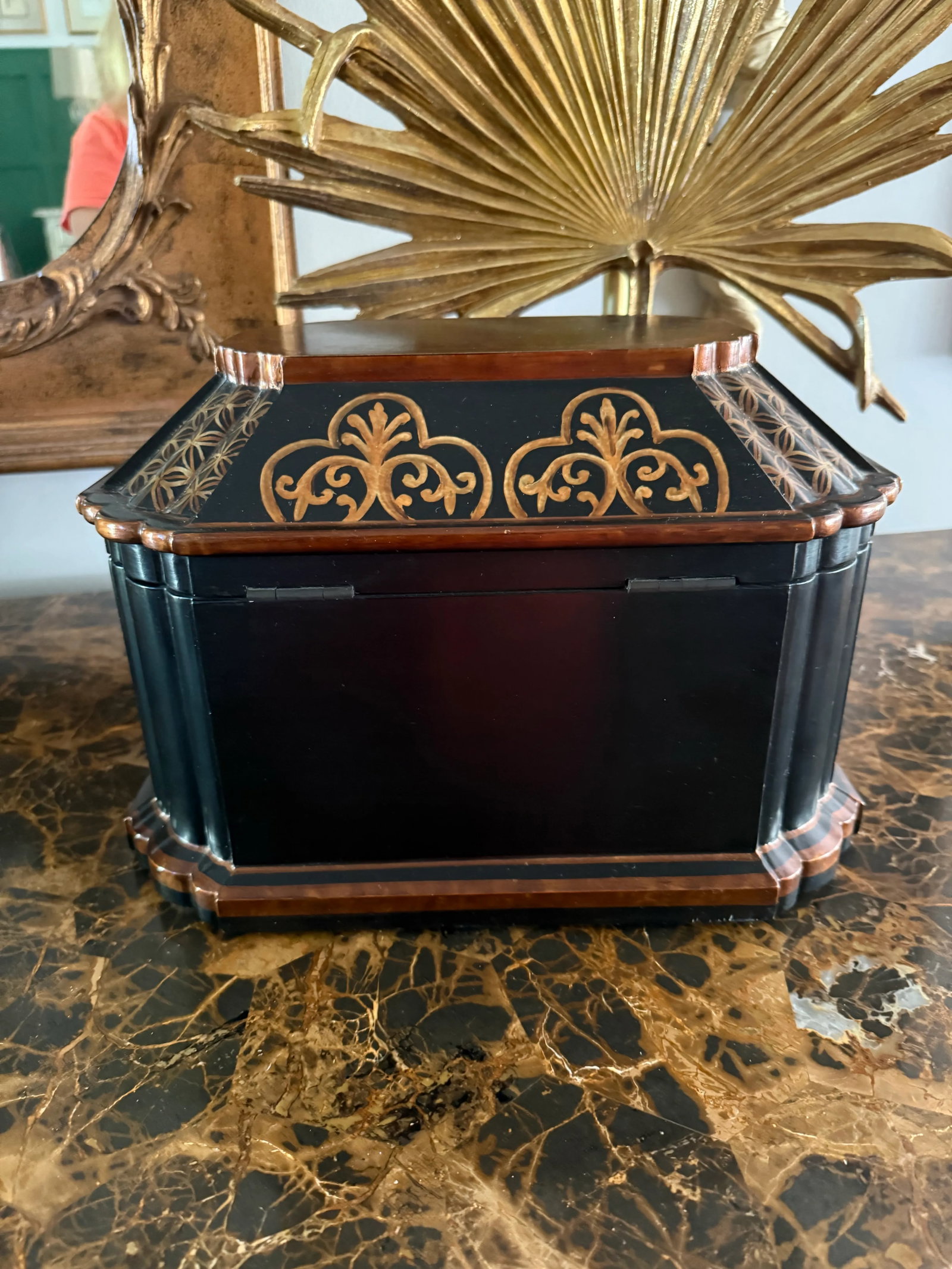 Vintage Asian Hand Painted Box - 5