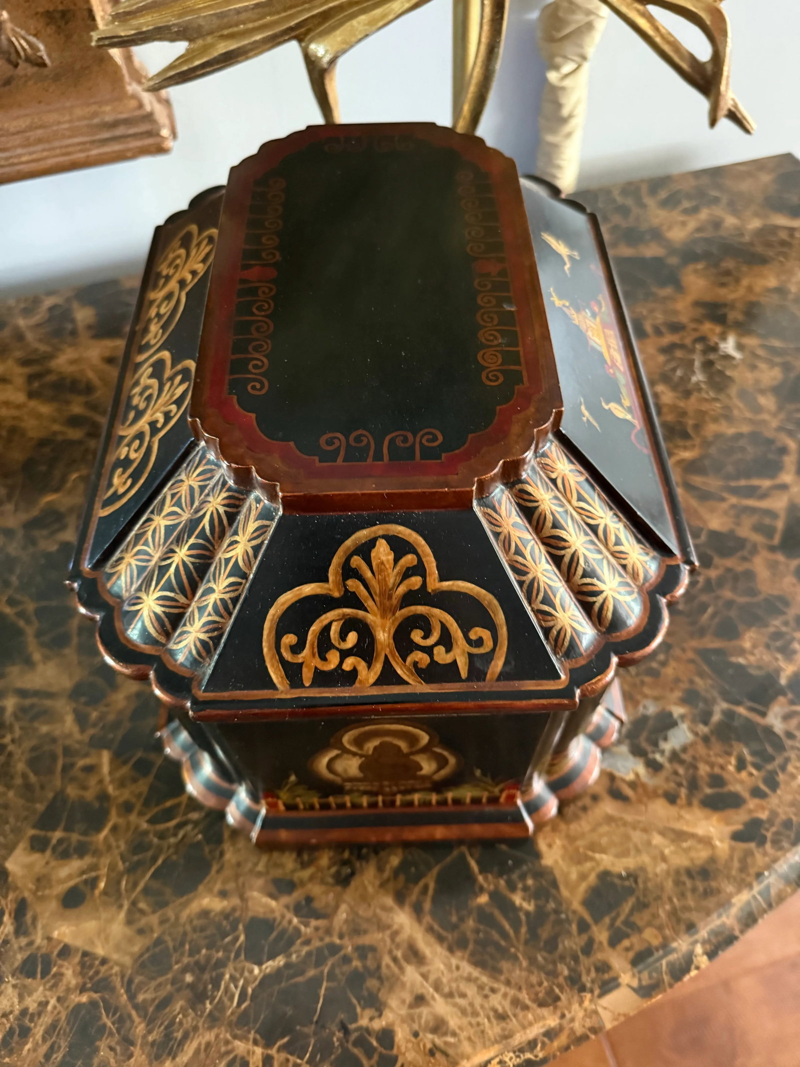 Vintage Asian Hand Painted Box - 8