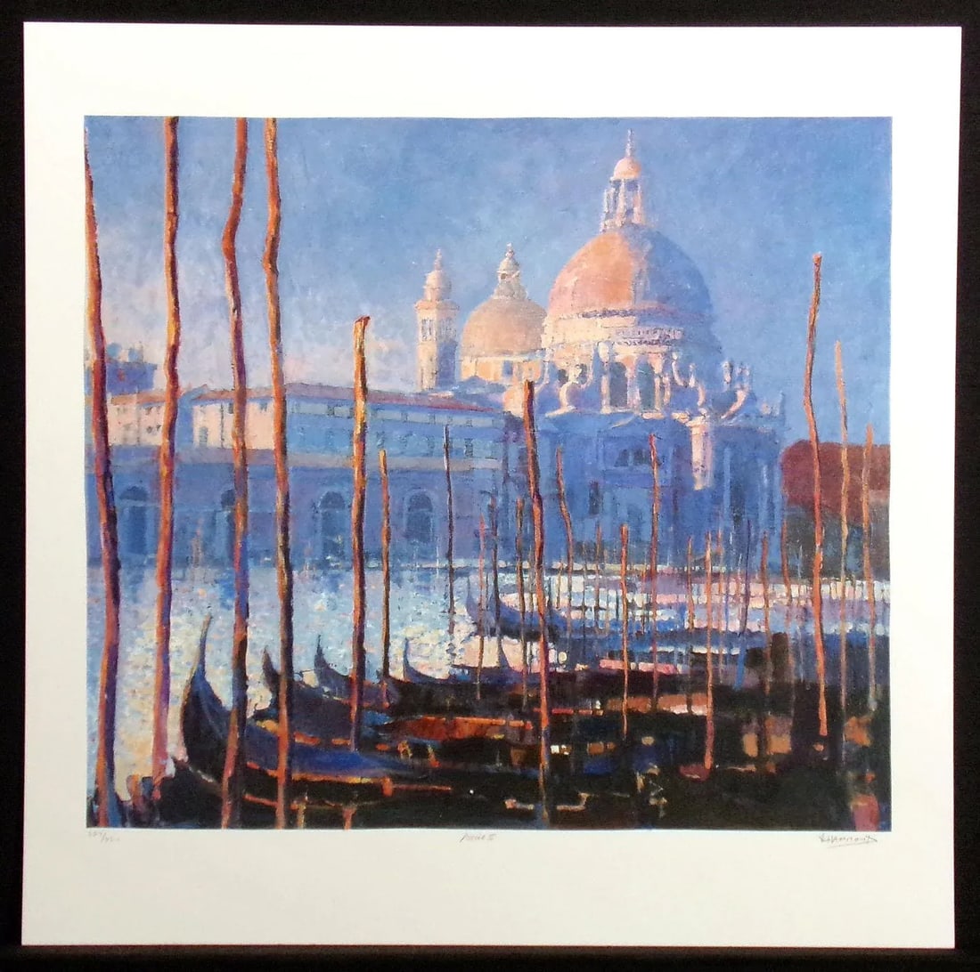 Late 20th Century "Venice II" Impressionist Style Serigraph Signed and Numbered by John Hammond - 2