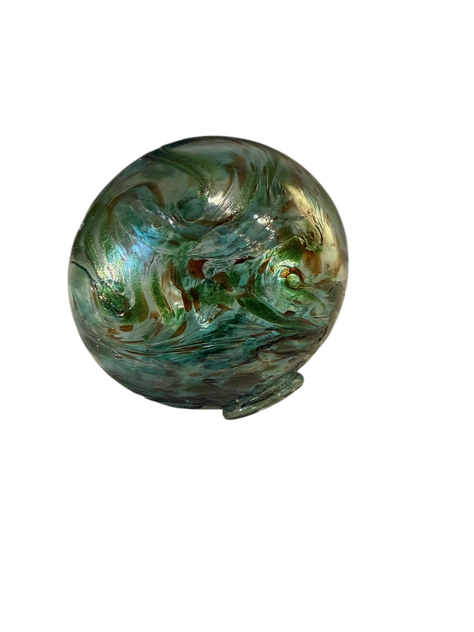 Vintage Glass Decor Fishing Floats Balls With 2001 Custom Art Glass Oregon Float Set of 5 - 15