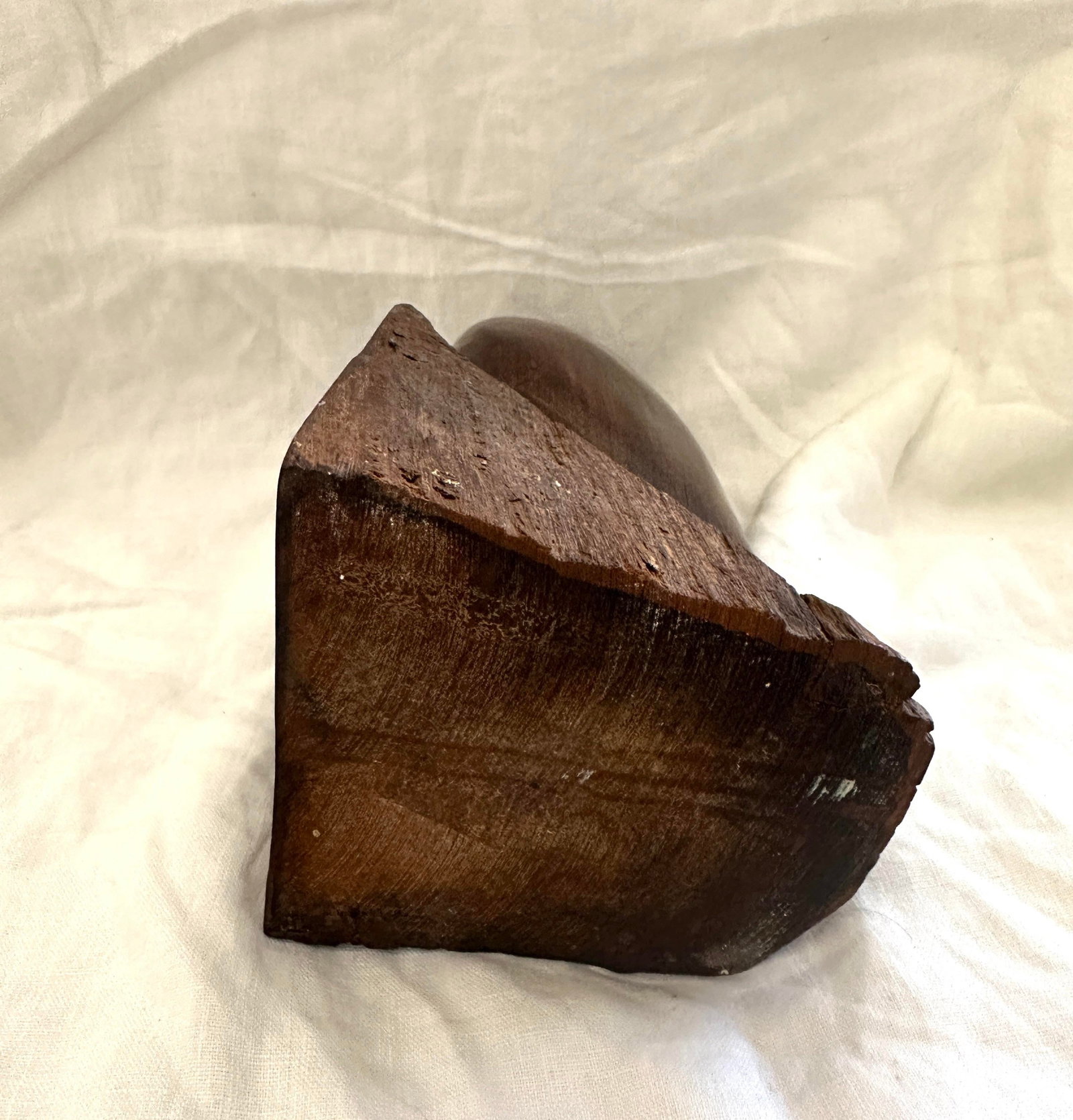 Vintage Hand Carved Ironwood Owl Sculpture - 5