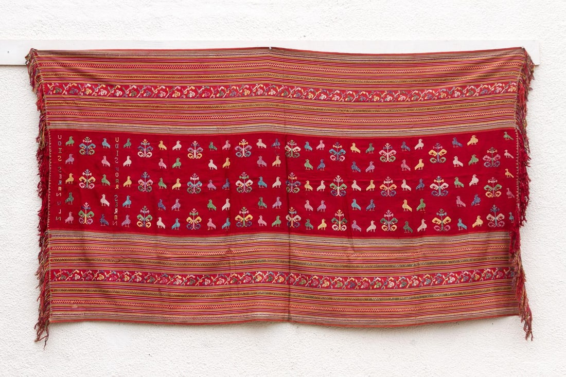 Antique Timor Tribe Figural Blanket - 7