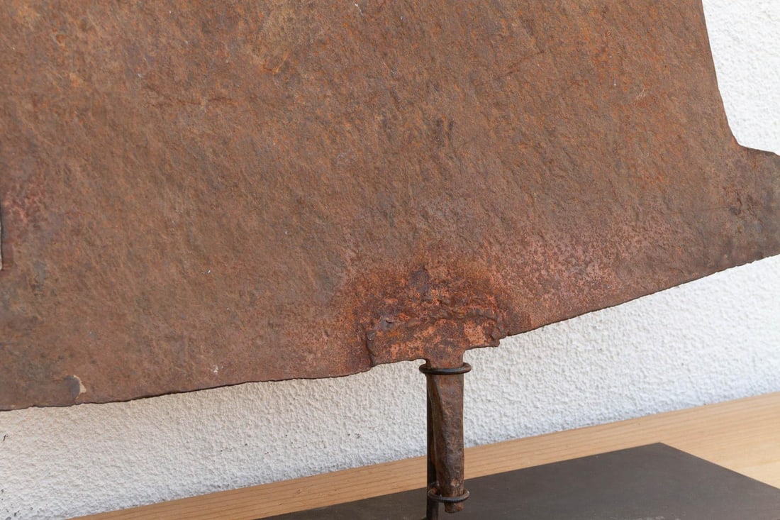 38lb Large Antique Hand-Forged Congo Currency - 4