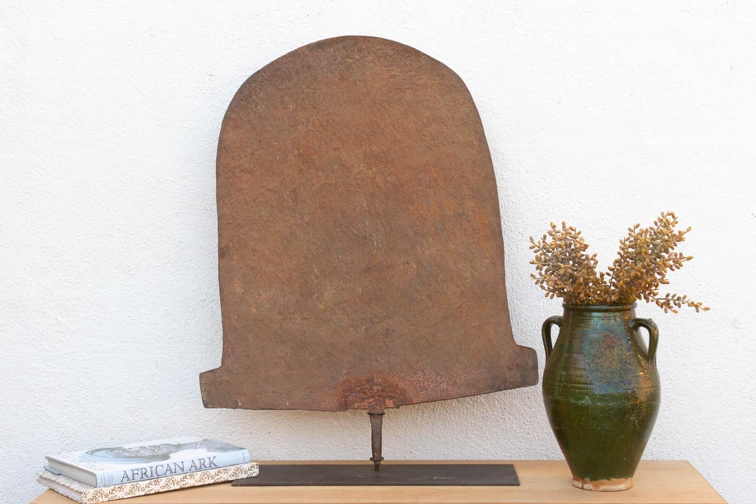 38lb Large Antique Hand-Forged Congo Currency - 7