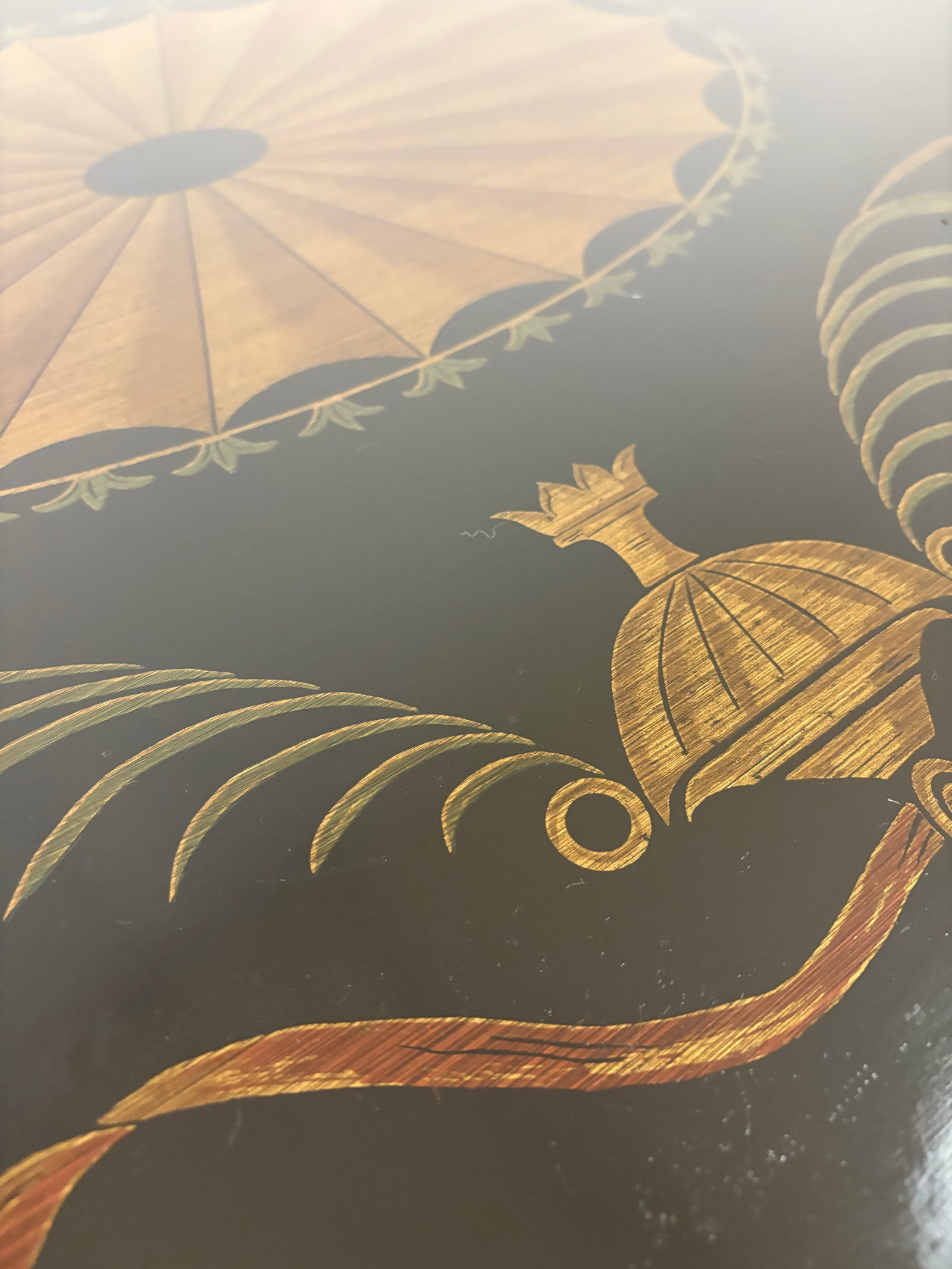 Late 20th Century Attributed to Maitland Smith Ebonized Oval Neoclassical Coffee Table - 7