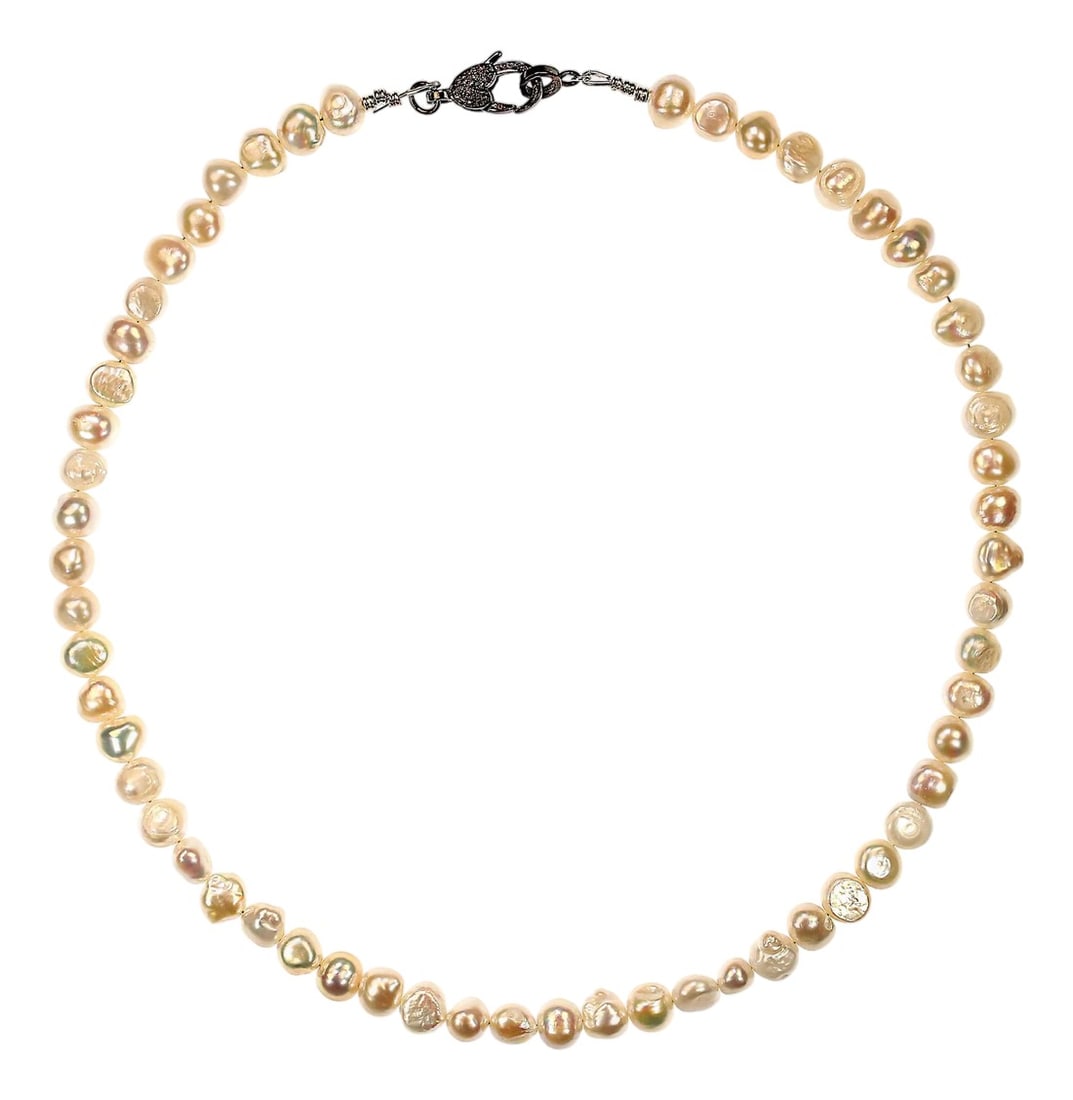 Ajd 22 Inch Iridescent Double Shine Creamy White Pearl Necklace June Birthstone: A 22"‘inch iridescent double"‘shine creamy white pearl necklace like this deserves a description that captures its quiet luxury and timeless charm. Each 11×9 mm pearl reflects a soft, luminous