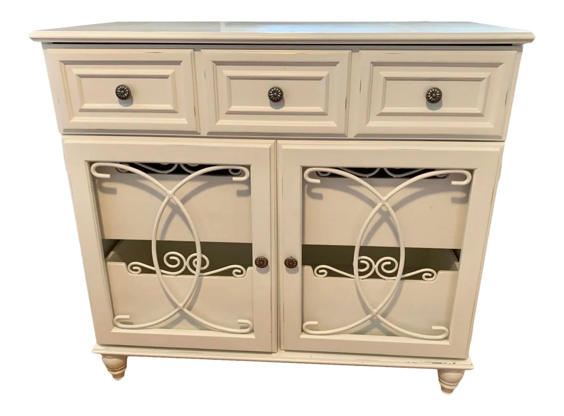 Bright White Country 5 Drawer Dresser (1 of 4)