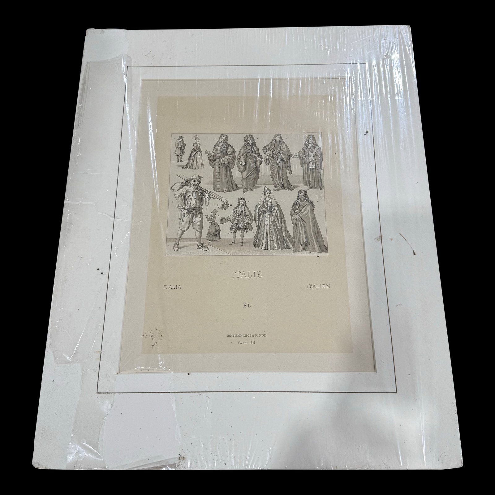 19th-Century Lithograph Reproduction Print From Auguste Racinet's "Le Costume Historique: 19th-century lithograph print from Auguste Racinet's "Le Costume Historique Excellent Collection Comes with the information on the back where it came from authenticity and information The product