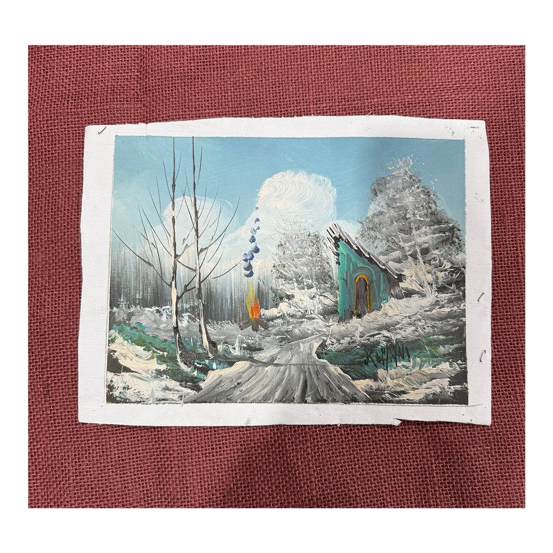 Oil Painting 1950s Loose Signed From Italy Signed by Artist (1 of 4)