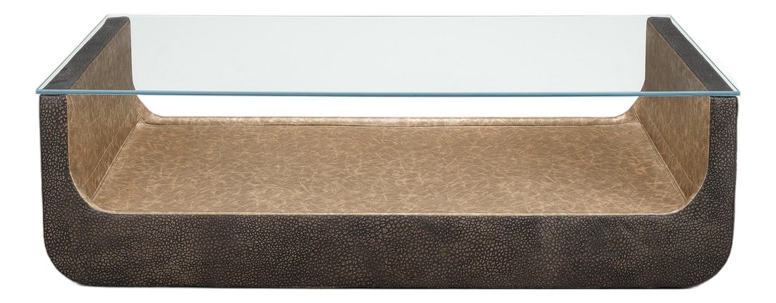 Lancaster Modern Upholstered Luge Coffee Table: Lancaster upholstery is masterfully handcrafted in High Point, NC with solid hardwood frames, 8-way hand-tied spring up, spring down seat cushions, and goose down backs. Lancaster sells exclusively