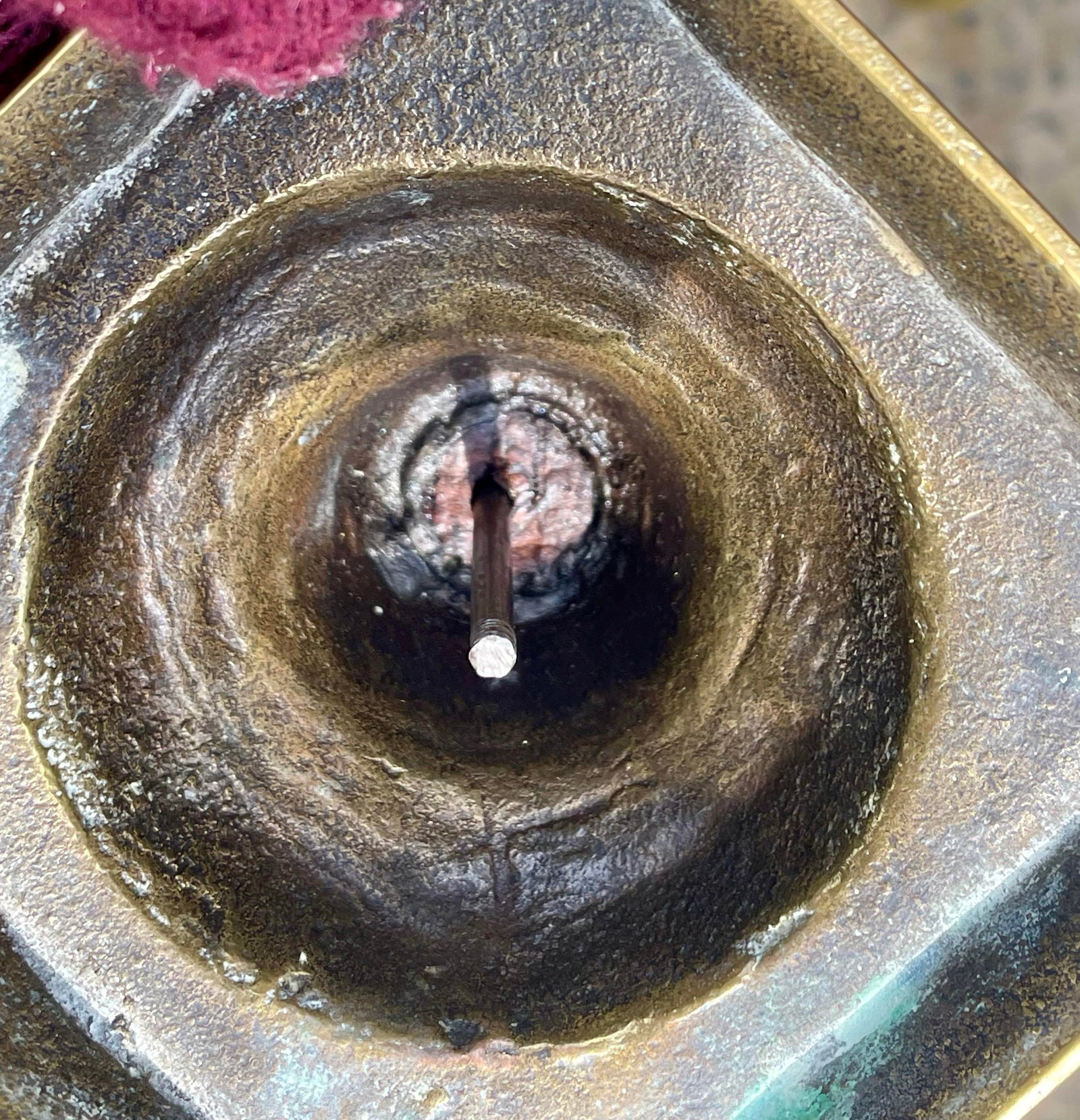 Two Pr Brass Bell Metal 19th C Georgian Candlesticks Holders 10 3/4" Beehive 12" - 8