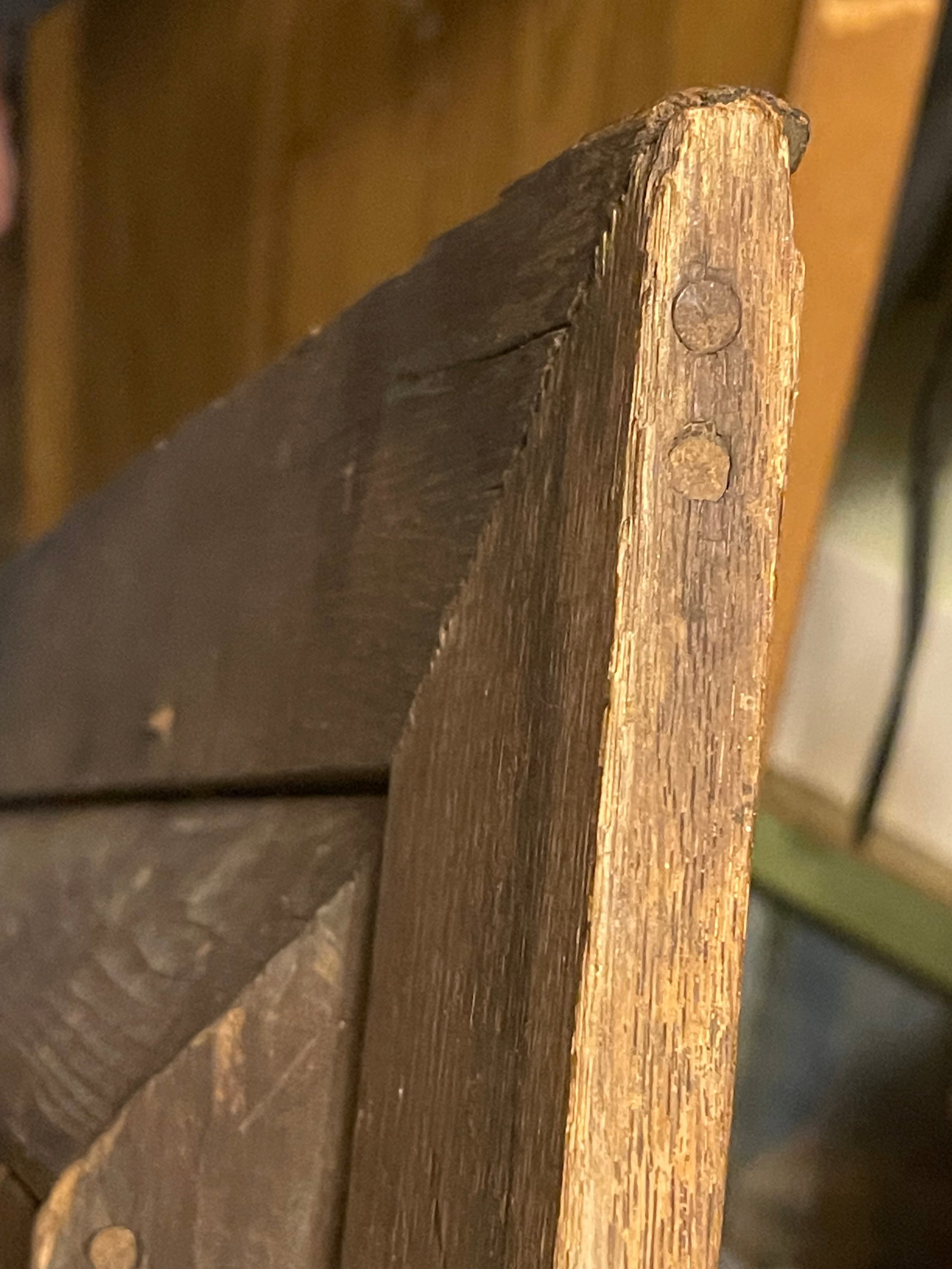 Antique Ornately Carved French Restoration Wooden Mirror W/ Hand Crafted Floral Motifs & a Natural A - 8