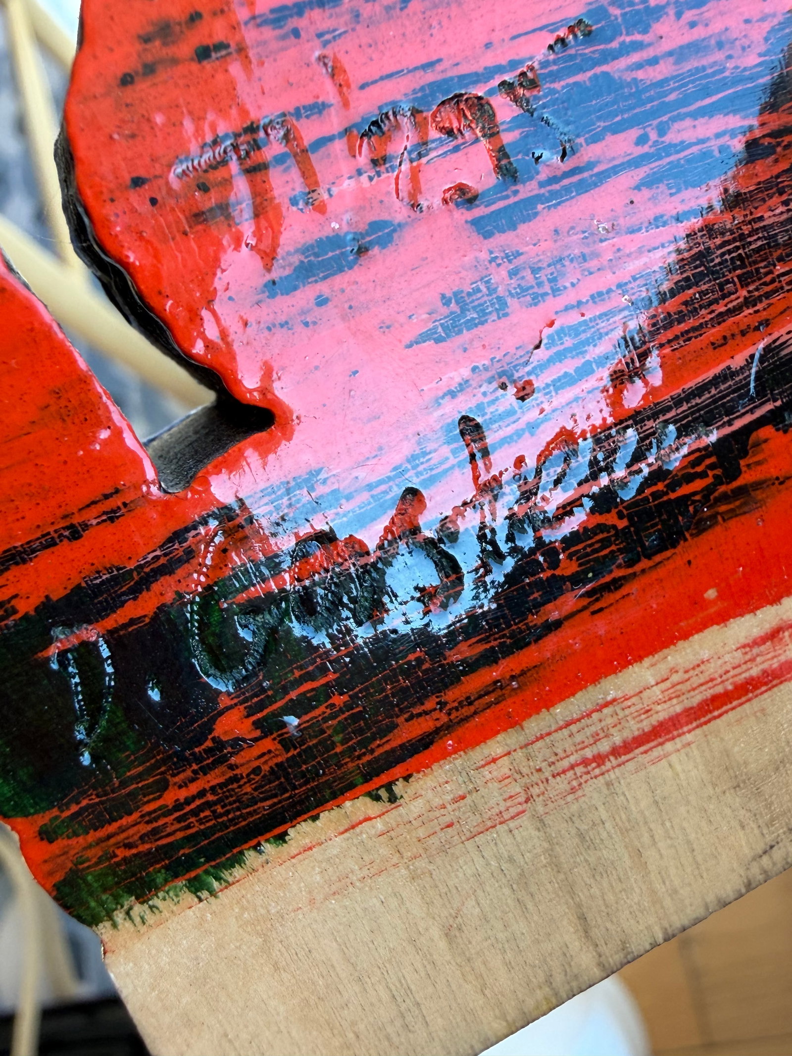 1990s David Gerstein Limited Edition Double-Sided Painted Wood Flower Sculpture, Signed & Numbered ( - 3