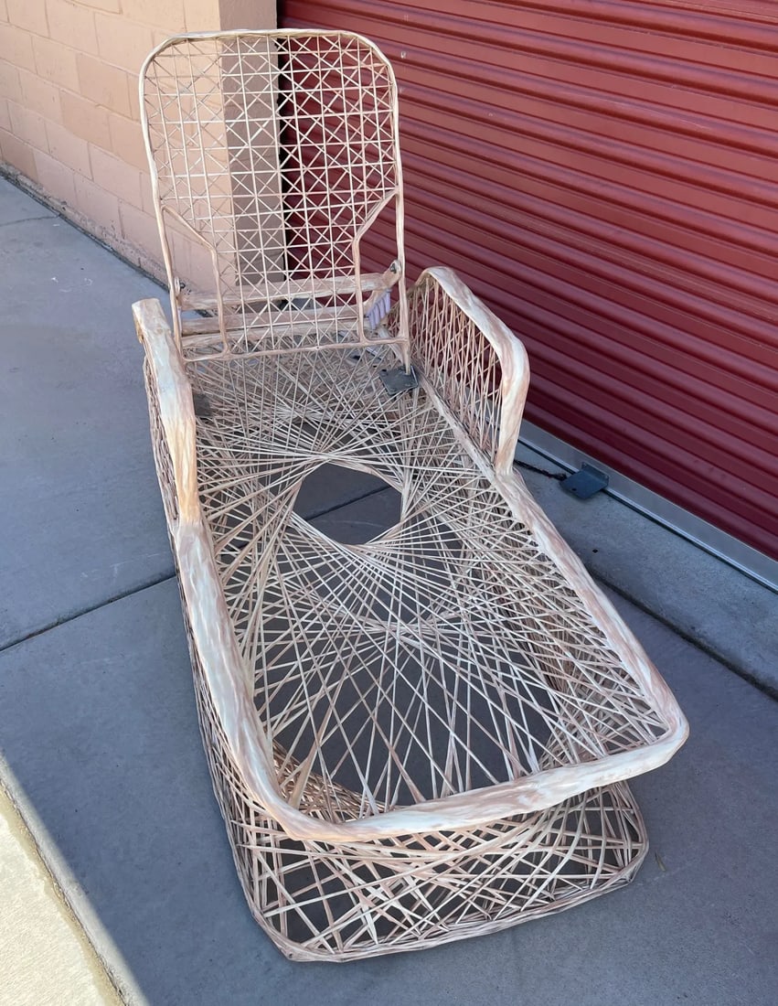 1960s Mid-Century Russell Woodard Spun Fiberglass Chaise Lounge - 7