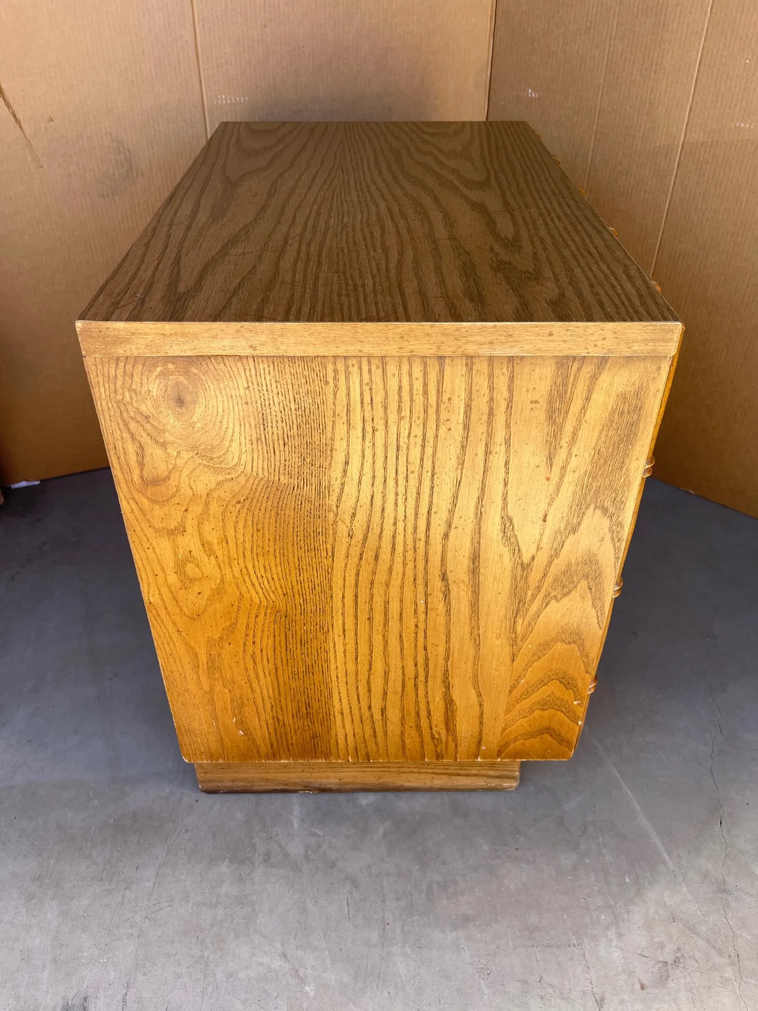 Vintage Mid-Century Thomasville Faux Bamboo 2 Drawer Nightstand - 4