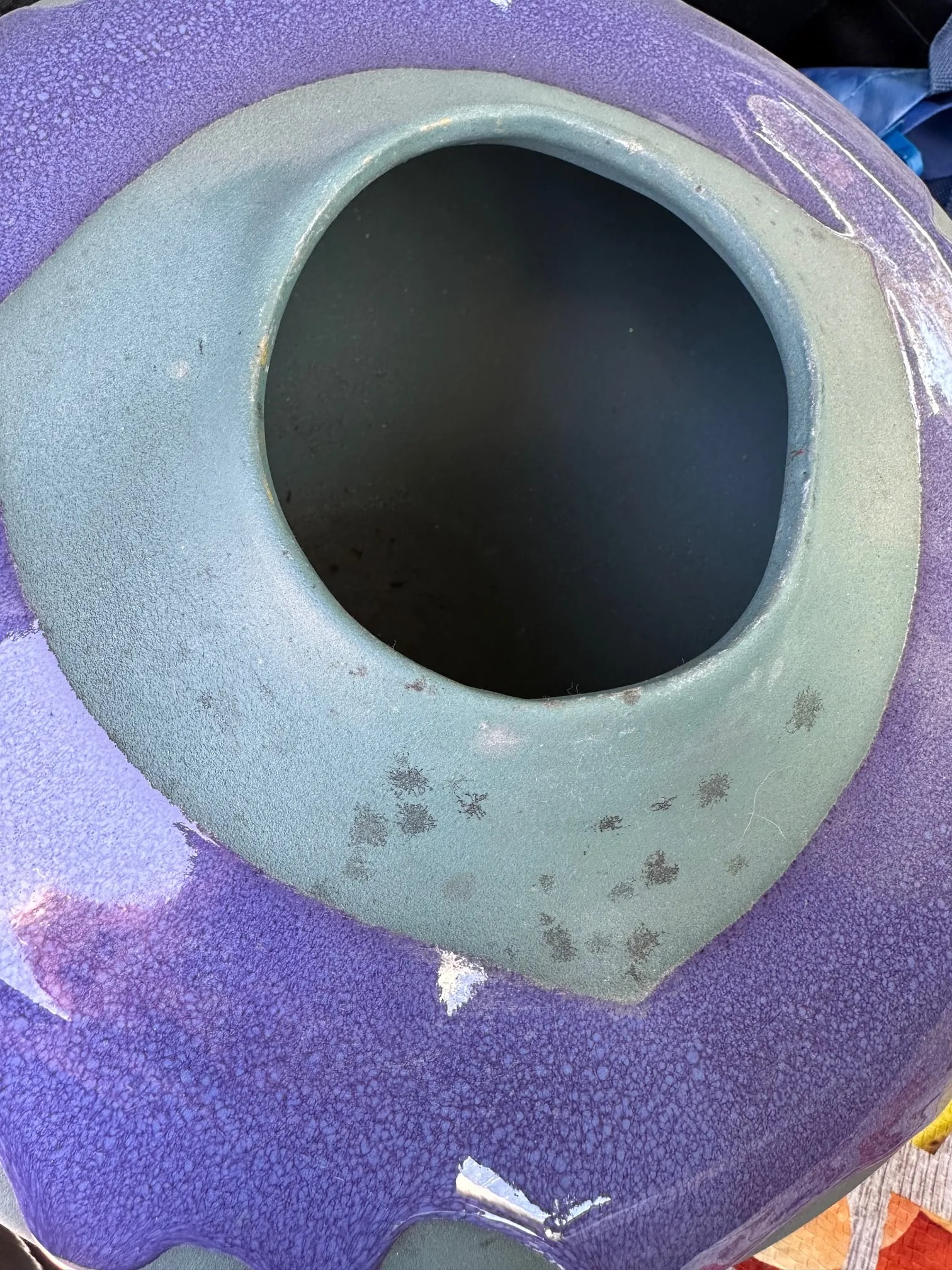 Mid-Century Haeger Purple Drip Pottery/Vases - Set of 2 - 12