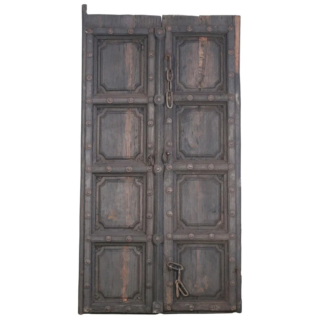 Early 1900s Antique Carved Panel Double Door | Old Indian Door| Carved Indian Door| Asian Carved Woo - 5