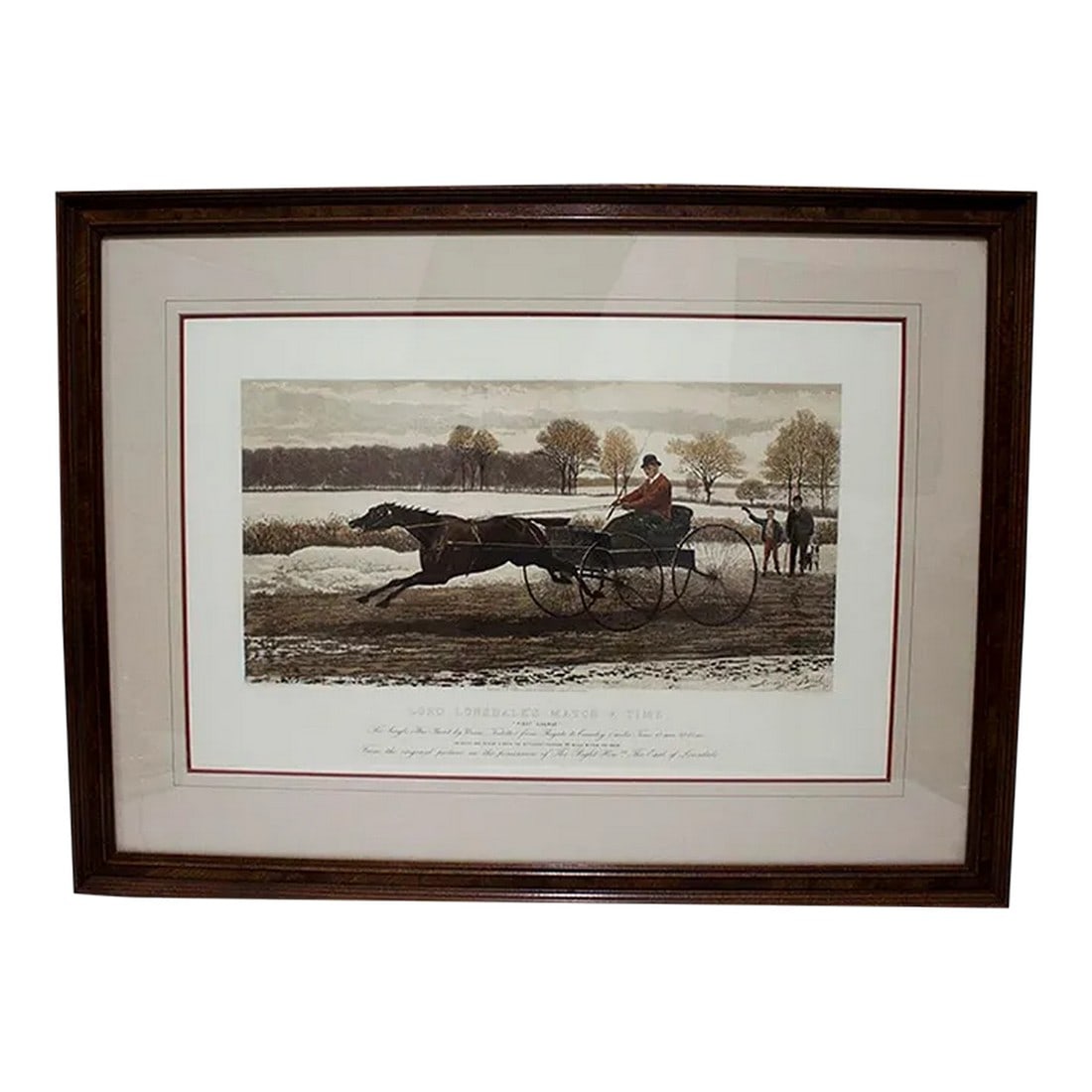 Lord Lonsdale Match V Time - Framed Handmade Restrike Engraving (1 of 6)