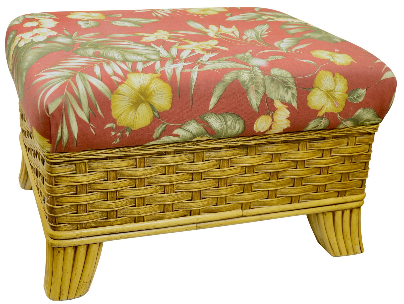 Braxton Culler Woven Bamboo Ottoman - 2