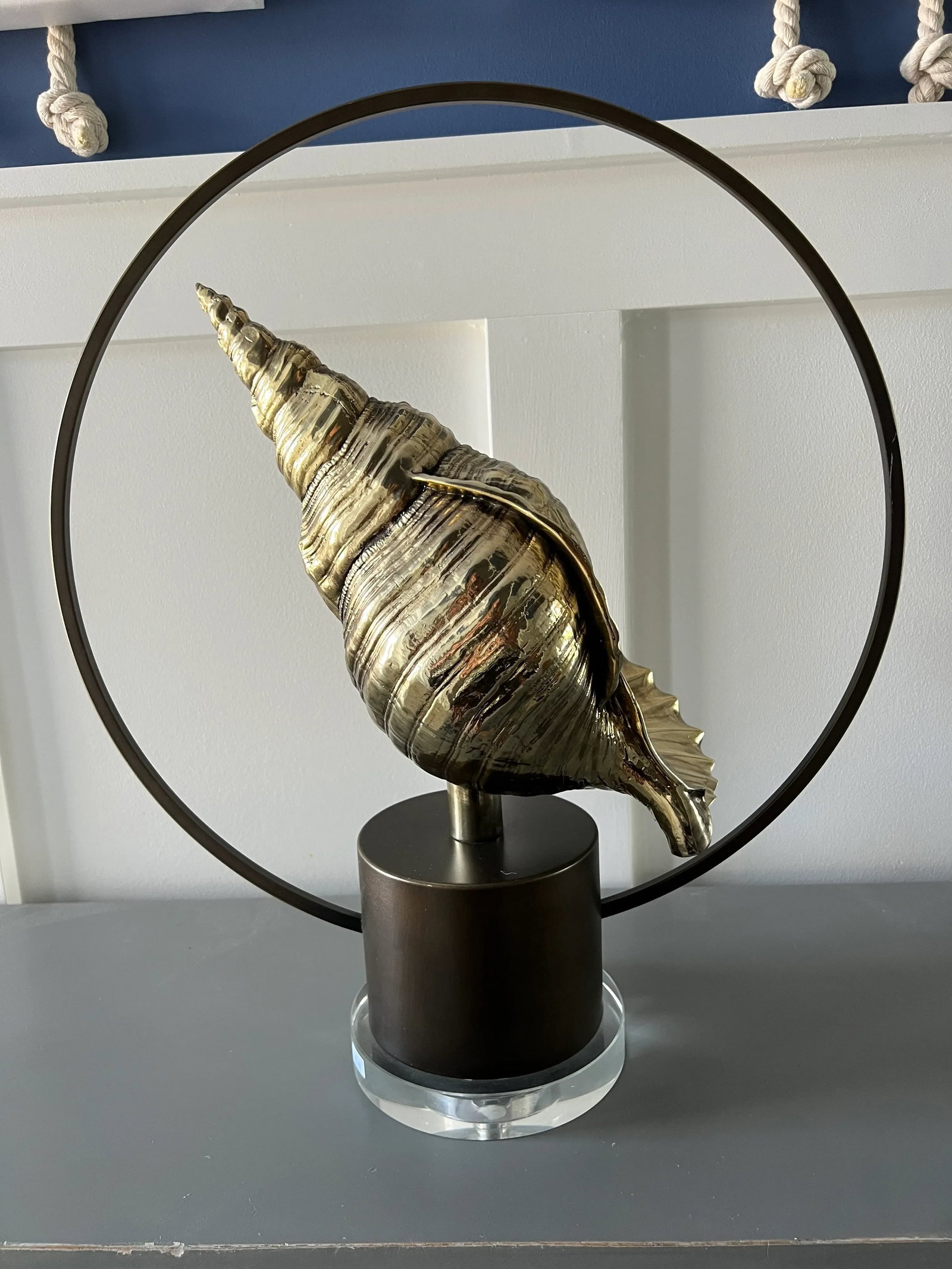 Modern Coastal Chic Seashell Statue - 12