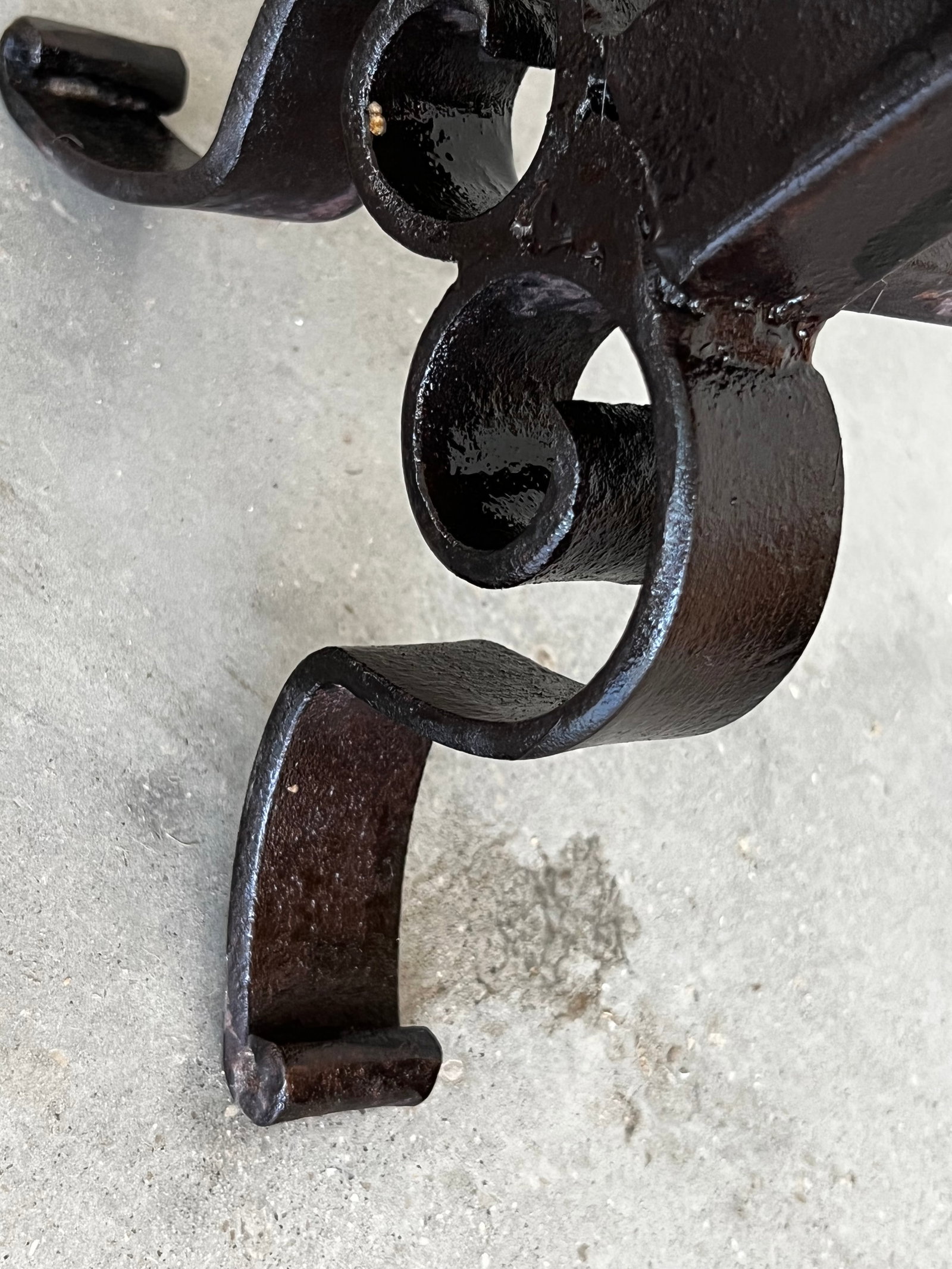 19th French Wrought Iron Firedogs or Andirons - 7